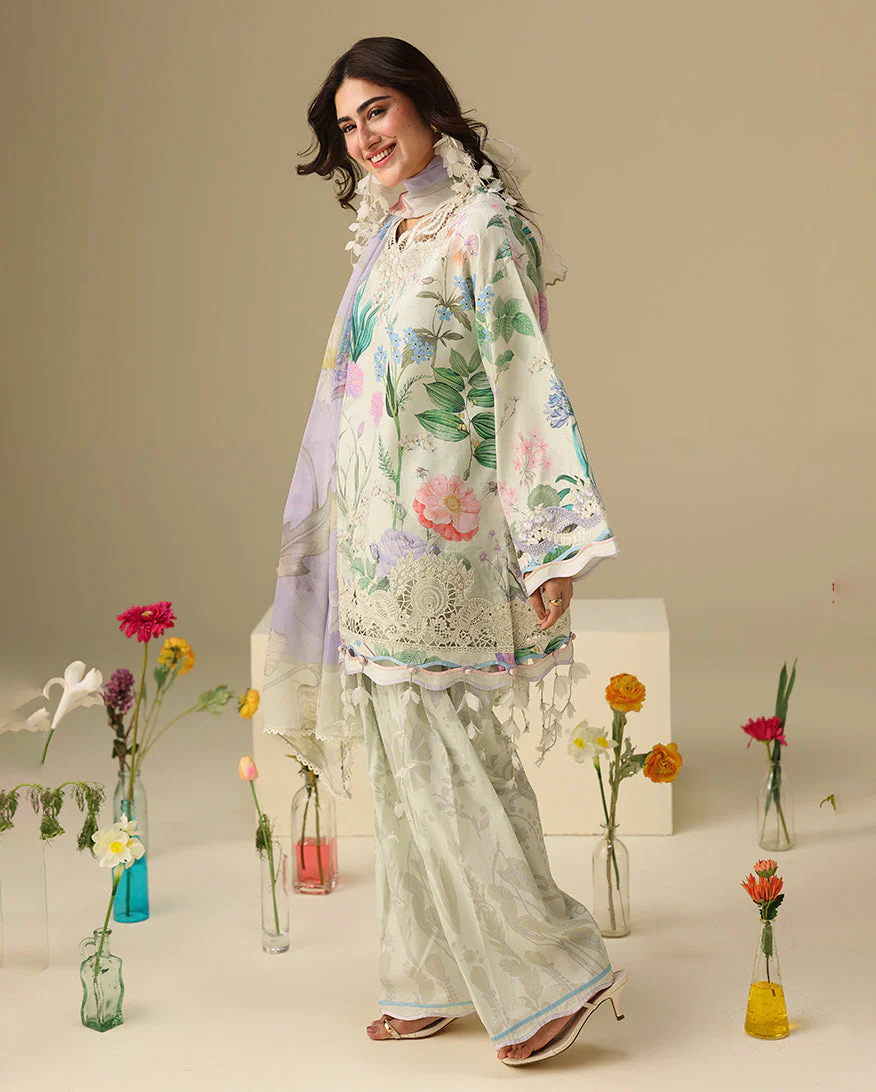 Mushq Soleil Prints Lawn 2026 || Vanilla Lush - Image 2
