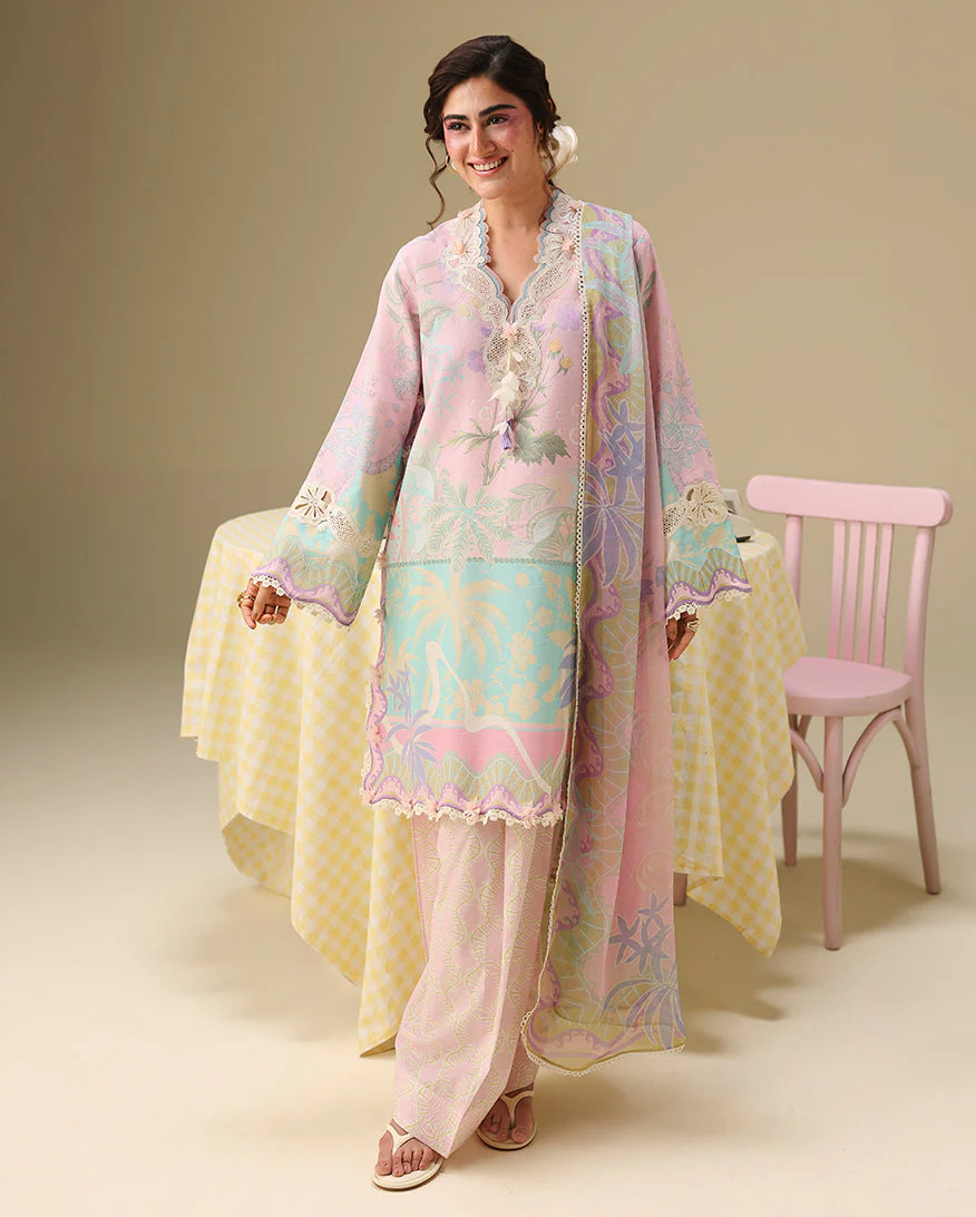 Mushq Soleil Prints Lawn 2026 || Honey Petal - Image 4