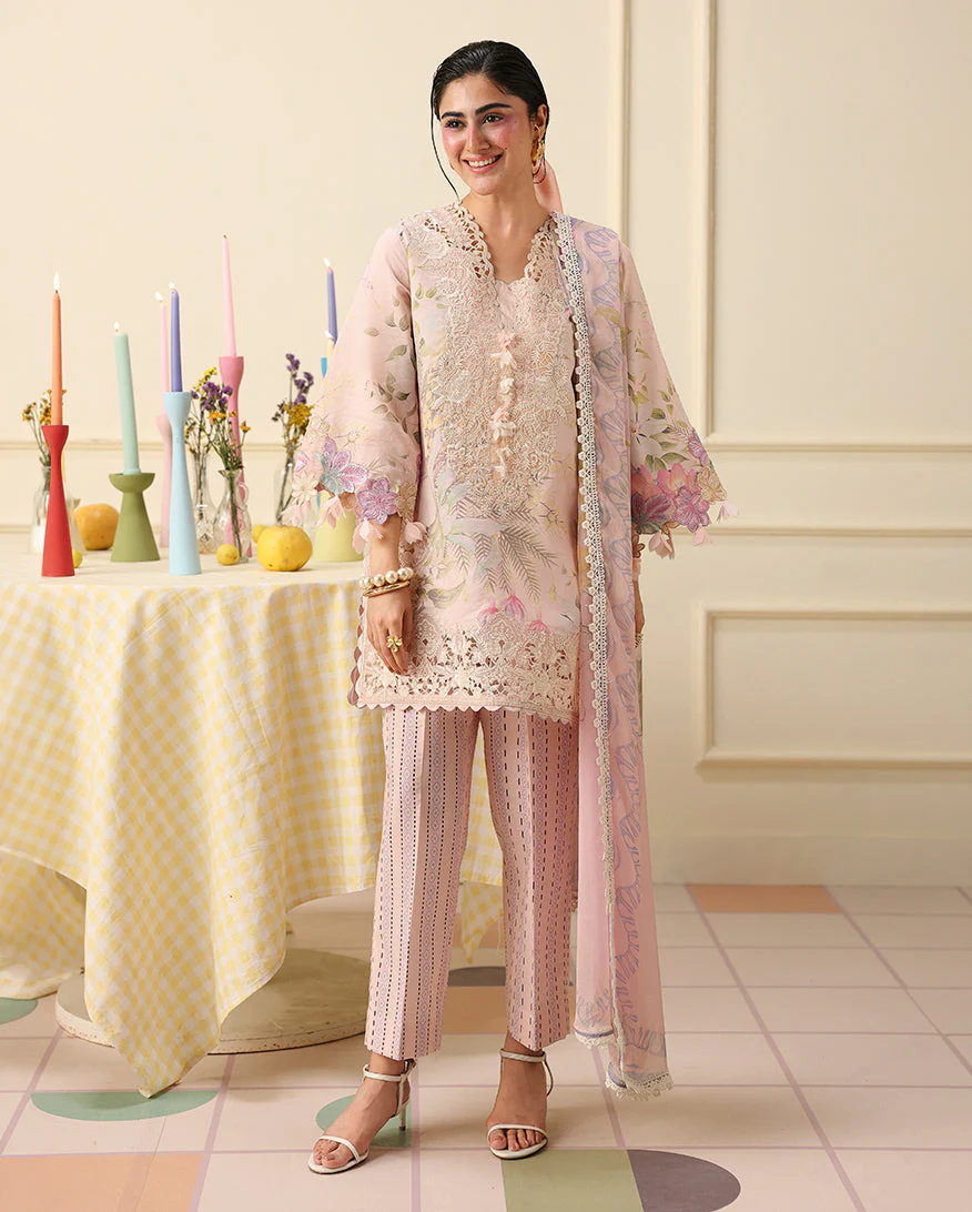 Mushq Soleil Prints Lawn 2026 || Berry Creme