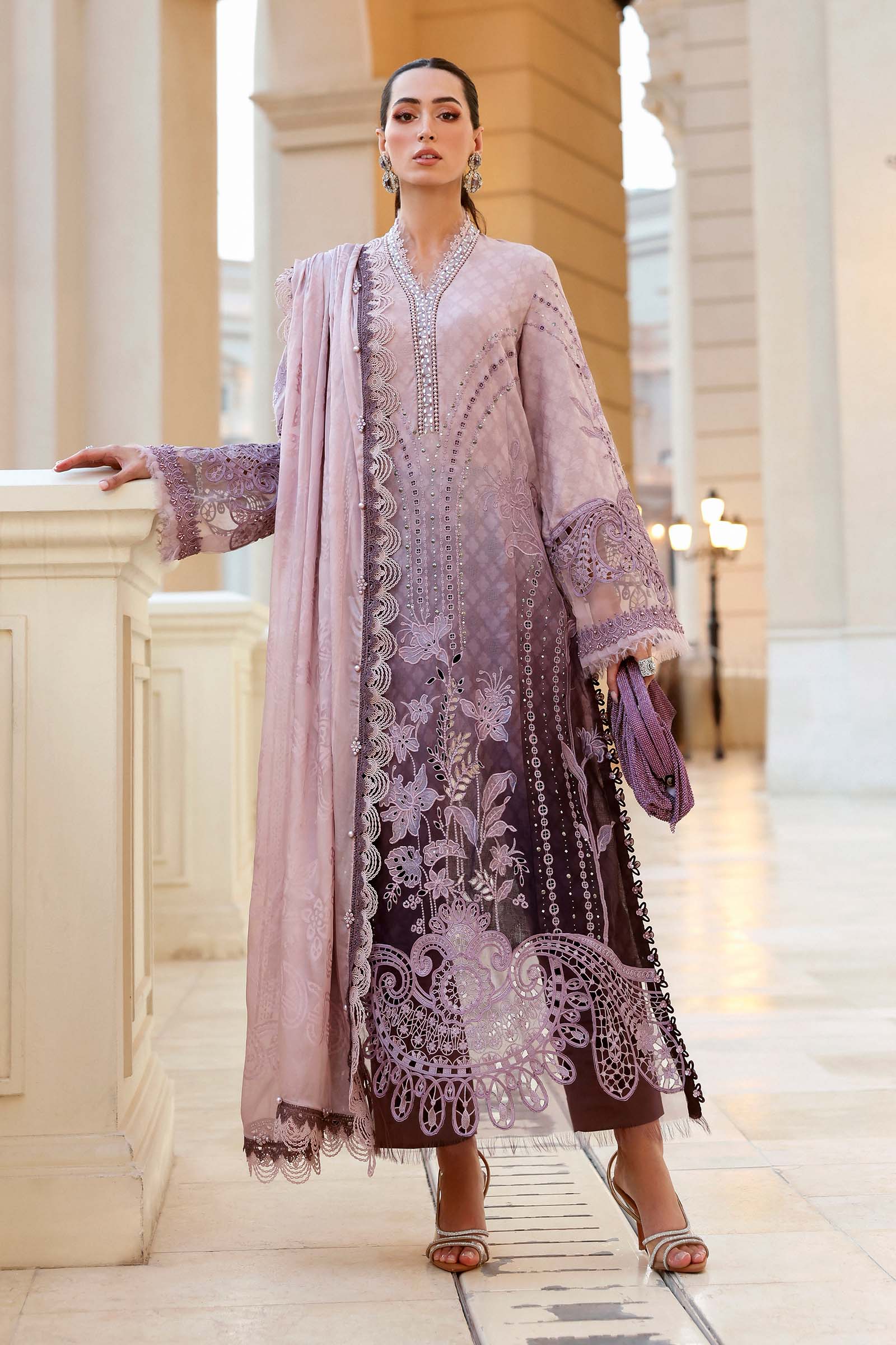 Maria B Eid Lawn 2026 || D-2601-B - Image 2