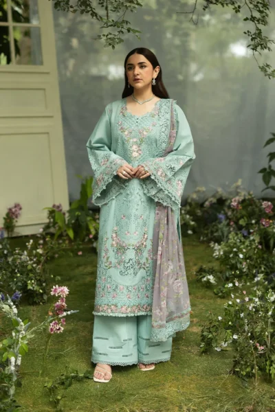 Elaf Luxury Lawn Vol 2 | 2026 || ELQ-6B MINT STORY