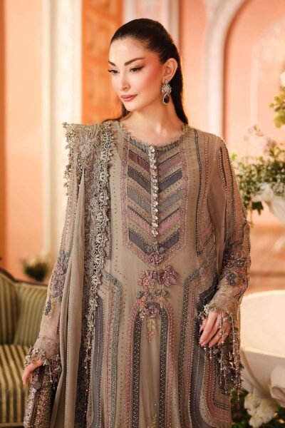 3 Piece Embroidered Chiffon Suit
