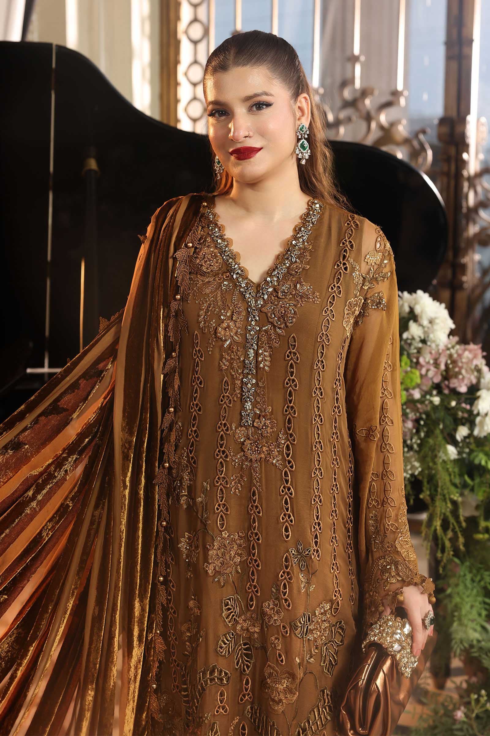 3 Piece Embroidered Chiffon - Image 4