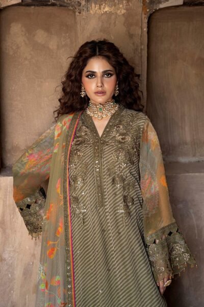 Charizma 3-PC Unstitched Embroidered Chiffon Collection VSLW6-05