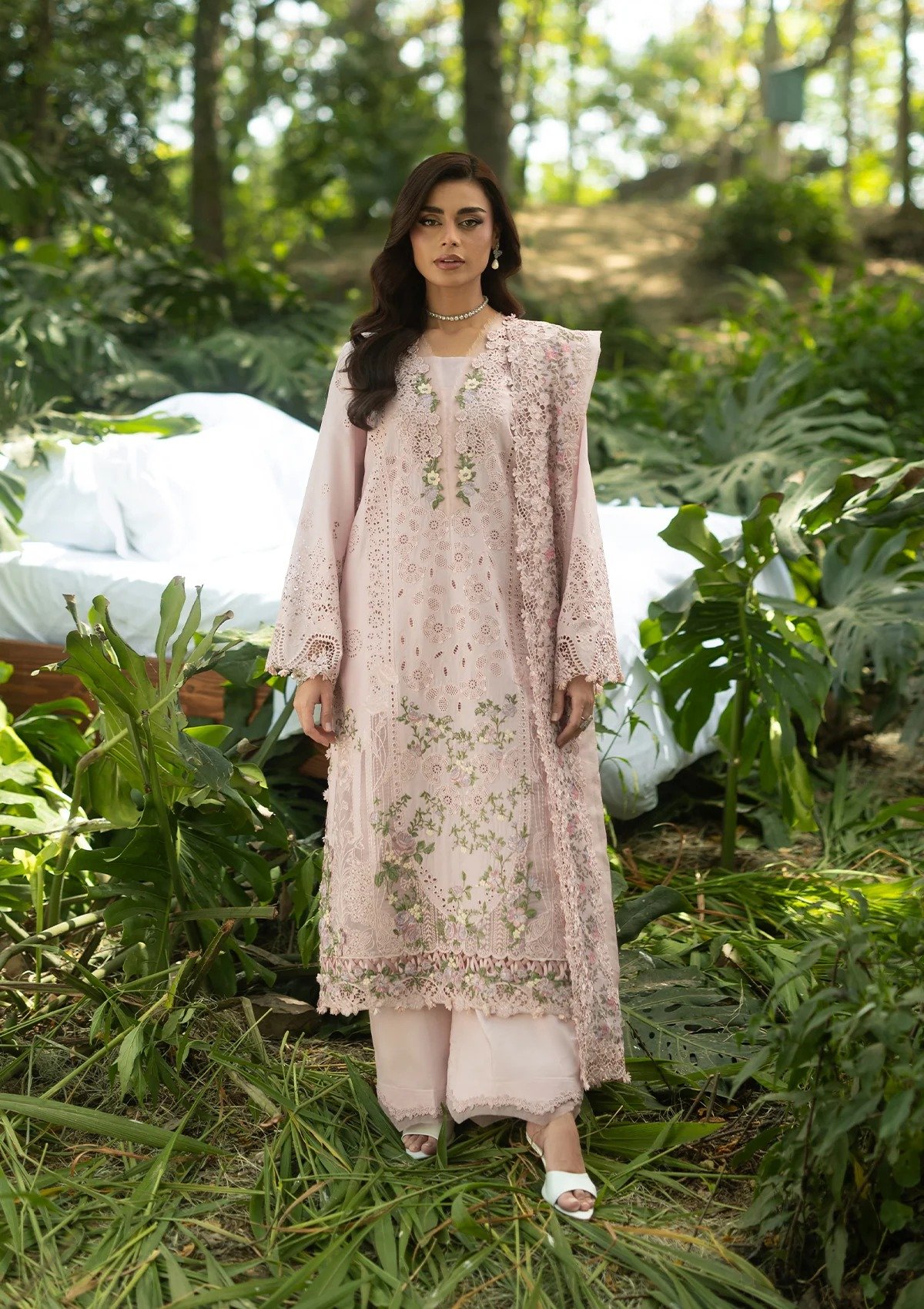 Elaf Luxury Lawn Vol 2 | 2026 || ELQ-1B LOVE ESCAPE