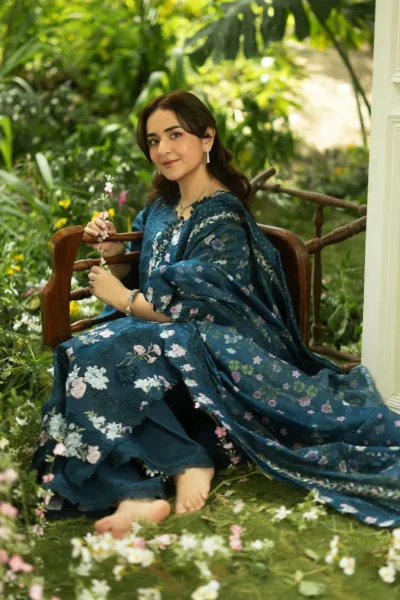 Elaf Luxury Lawn Vol 2 | 2026 || ELQ-3B EMERALD FERN