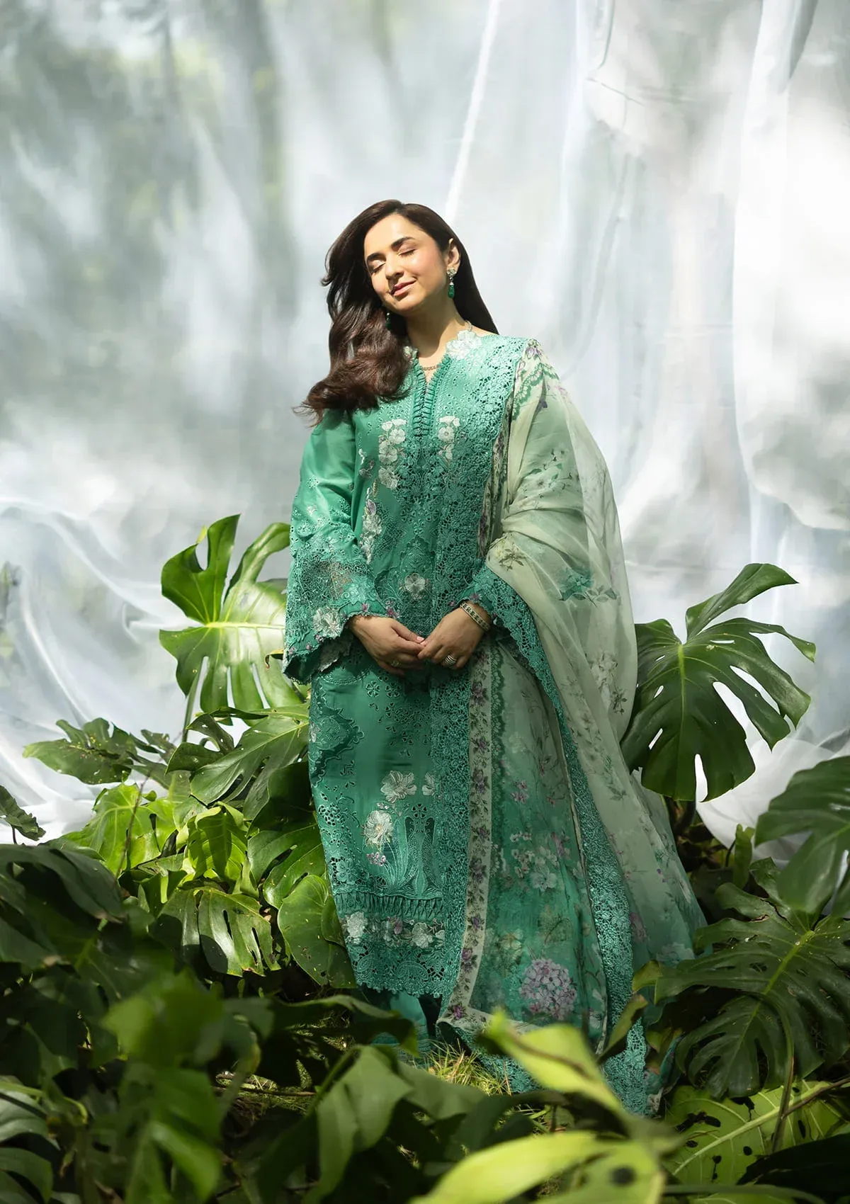 Elaf Luxury Lawn Vol 2 | 2026 || ELQ-2A LOVER’S EDEN - Image 5