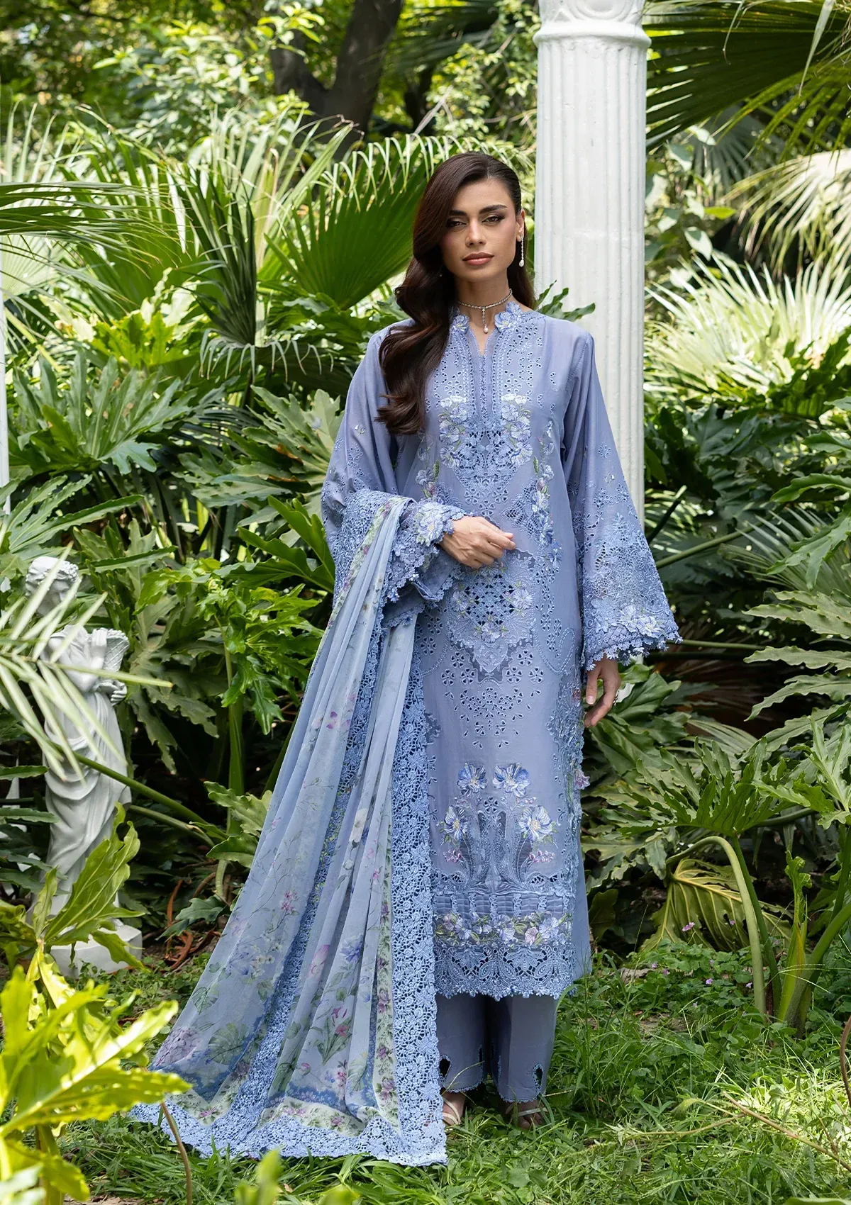 Elaf Luxury Lawn Vol 2 | 2026 || ELQ-2B LAVENDER LUXE - Image 3