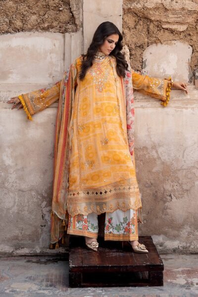 Charizma 3-PC Unstitched Embroidered Chiffon Collection VSLW6-09