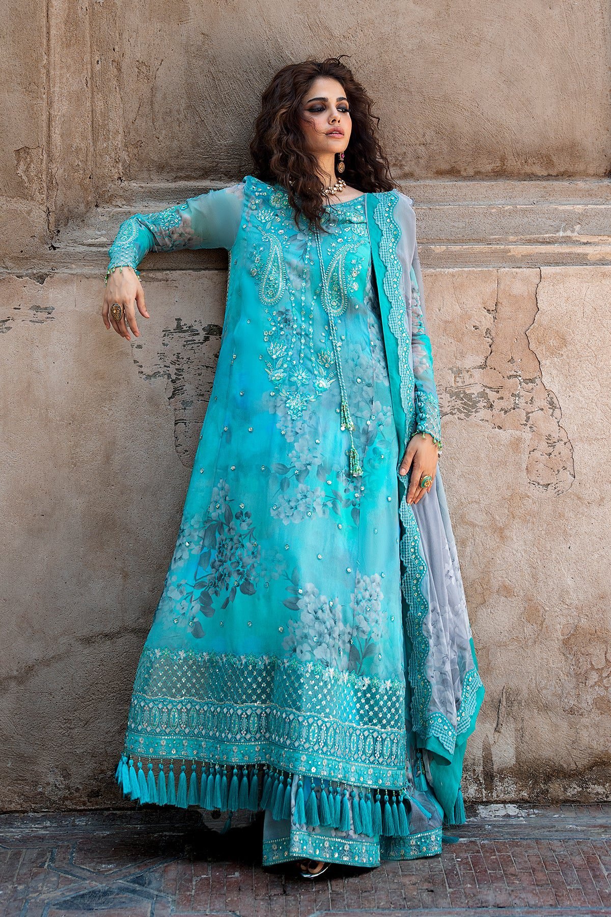Charizma 3-PC Unstitched Embroidered Chiffon Collection VSLW6-08