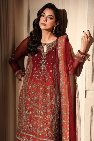 Charizma 3-PC Unstitched Embroidered Luxury Chiffon DJW6-08
