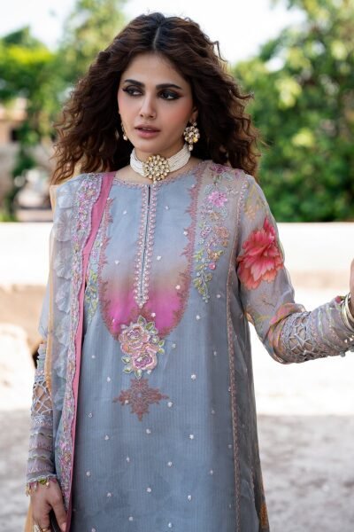 Charizma 3-PC Unstitched Embroidered Chiffon Collection VSLW6-03
