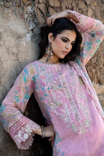 Charizma 3-PC Unstitched Embroidered Chiffon Collection VSLW6-01