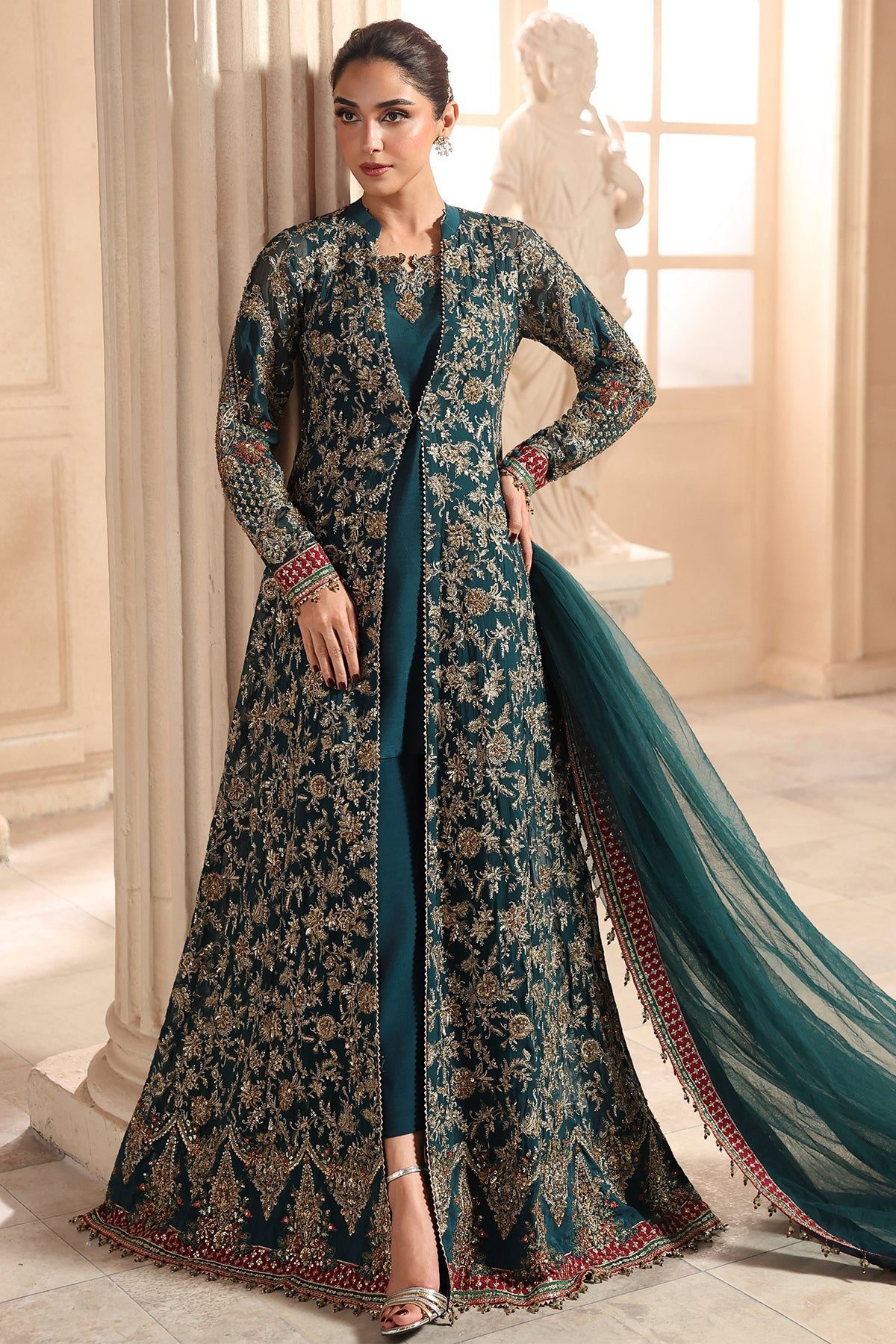 Charizma 3-PC Unstitched Embroidered Luxury Chiffon DJW6-05