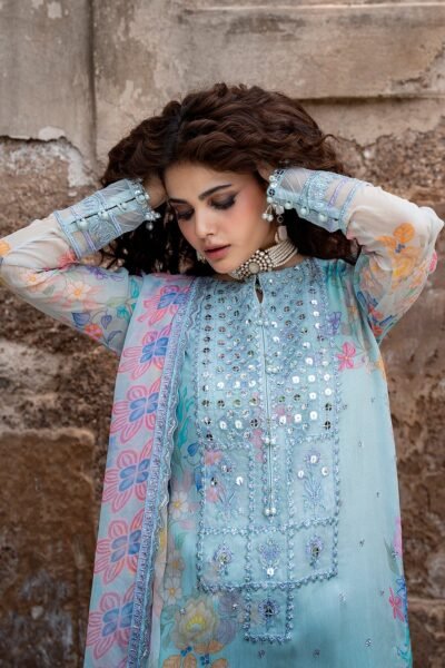 Charizma 3-PC Unstitched Embroidered Chiffon Collection VSLW6-11