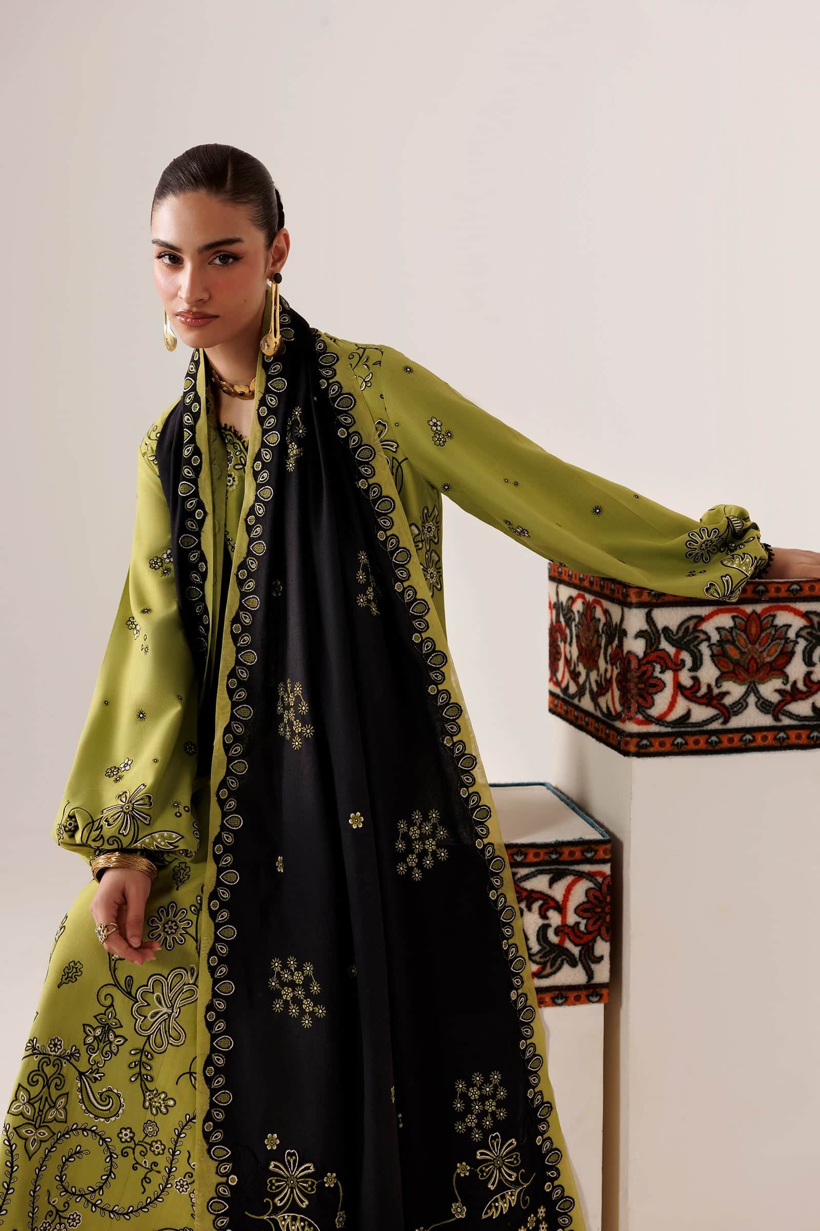 Qline Linen ’26 Qalamkar | QLW-01 AMARAH