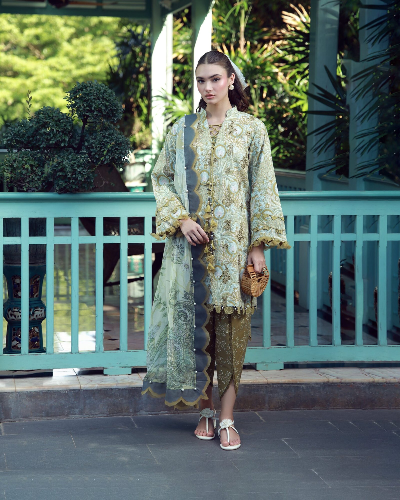 Jade Tropical Prints LUMEA EMB CAMBRIC – AUREN