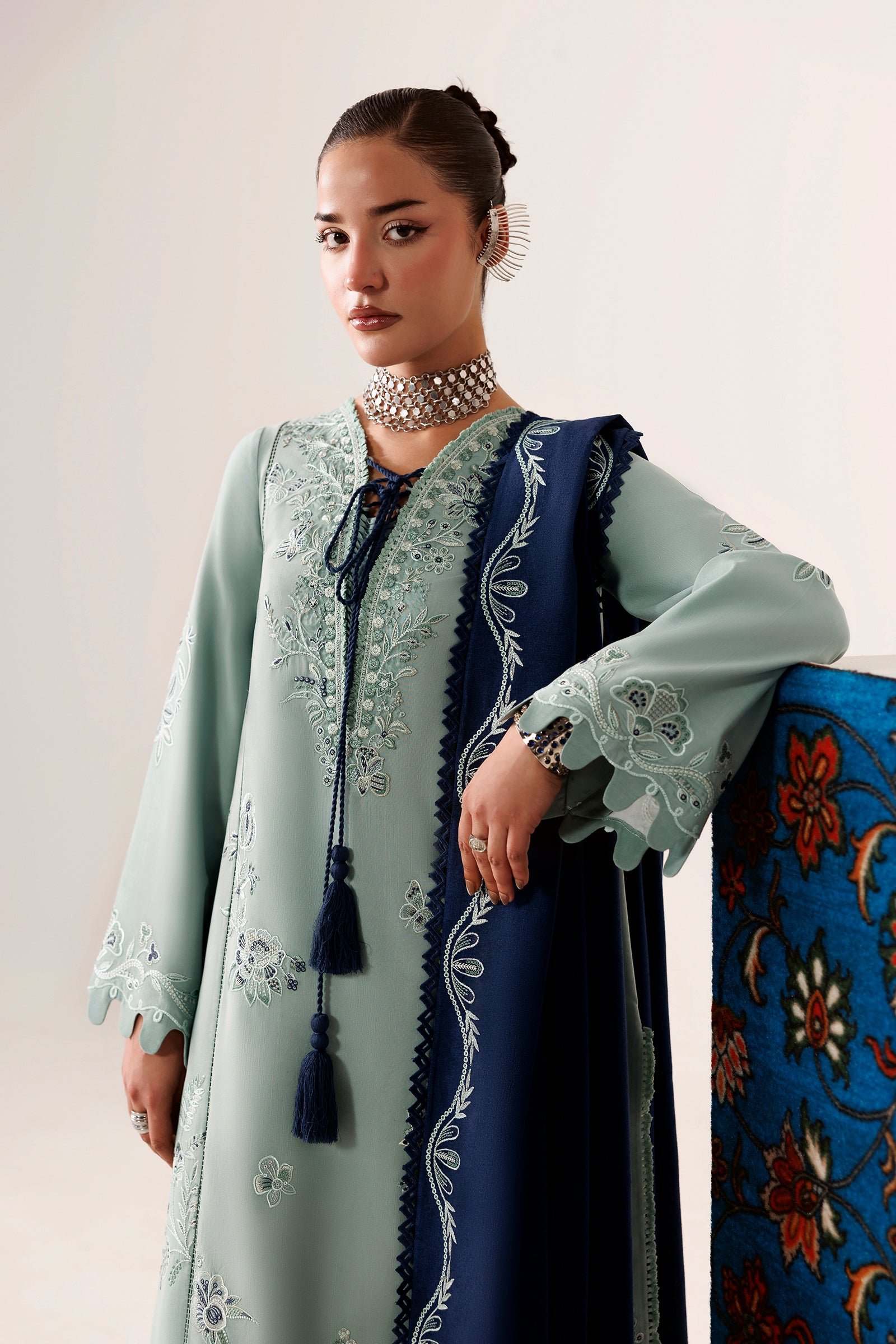Qline Linen ’26 Qalamkar | QLW-11 TALIYA - Image 3