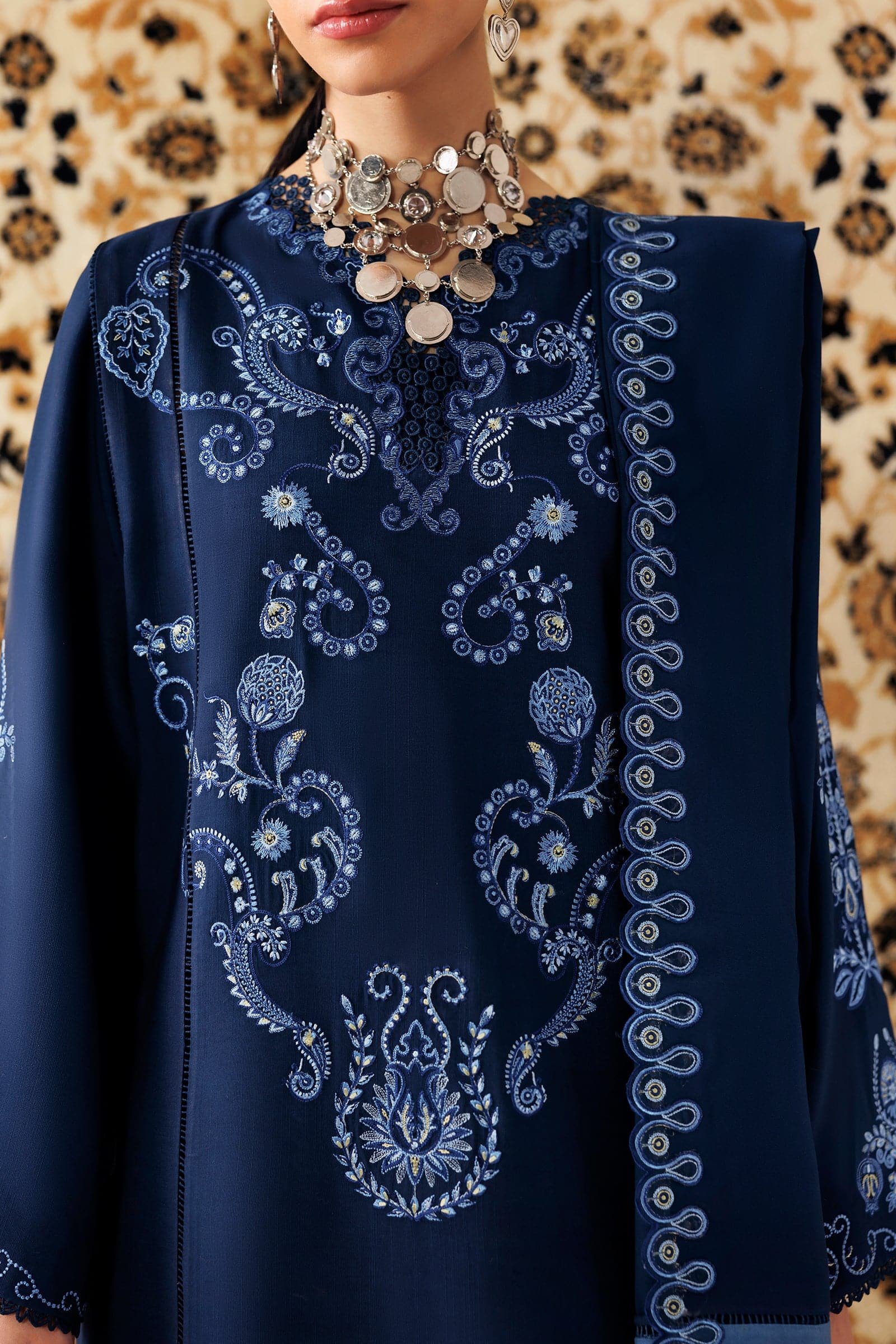 Qline Linen ’26 Qalamkar | QLW-10 Seran - Image 4