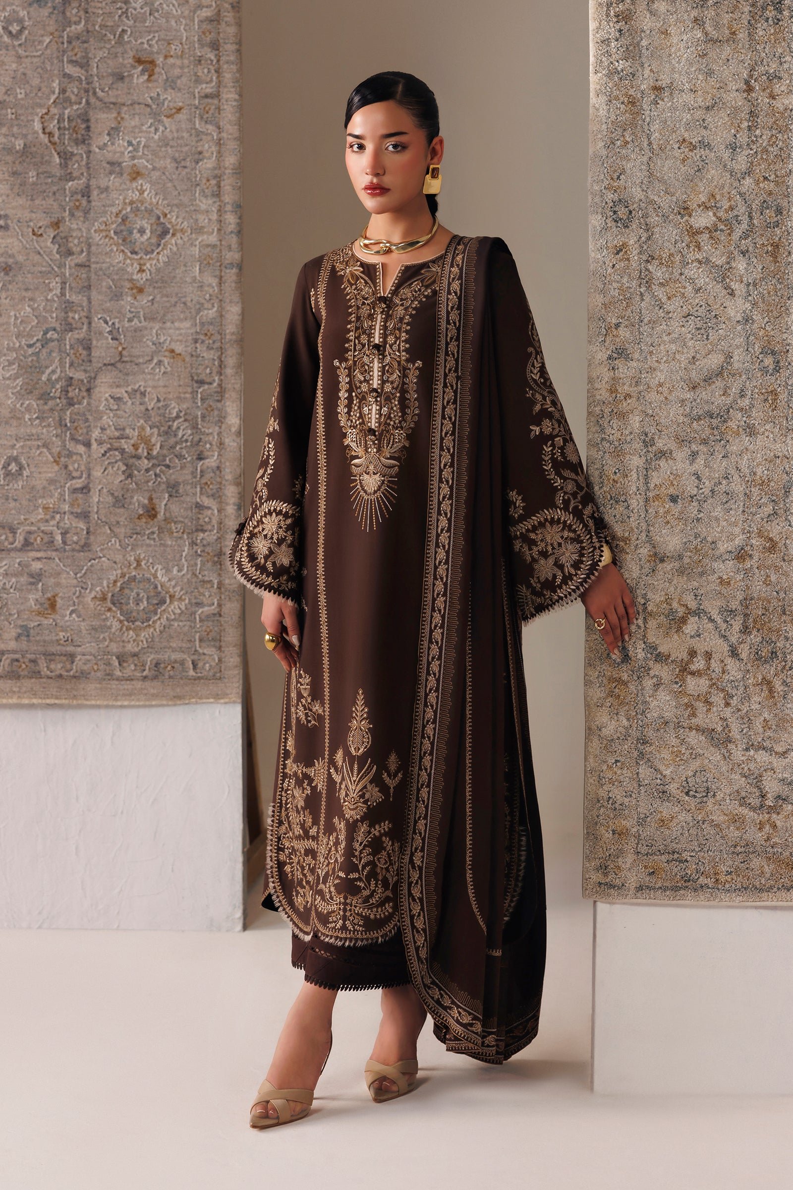 Qline Linen ’26 Qalamkar | QLW-04 SHAHEEN