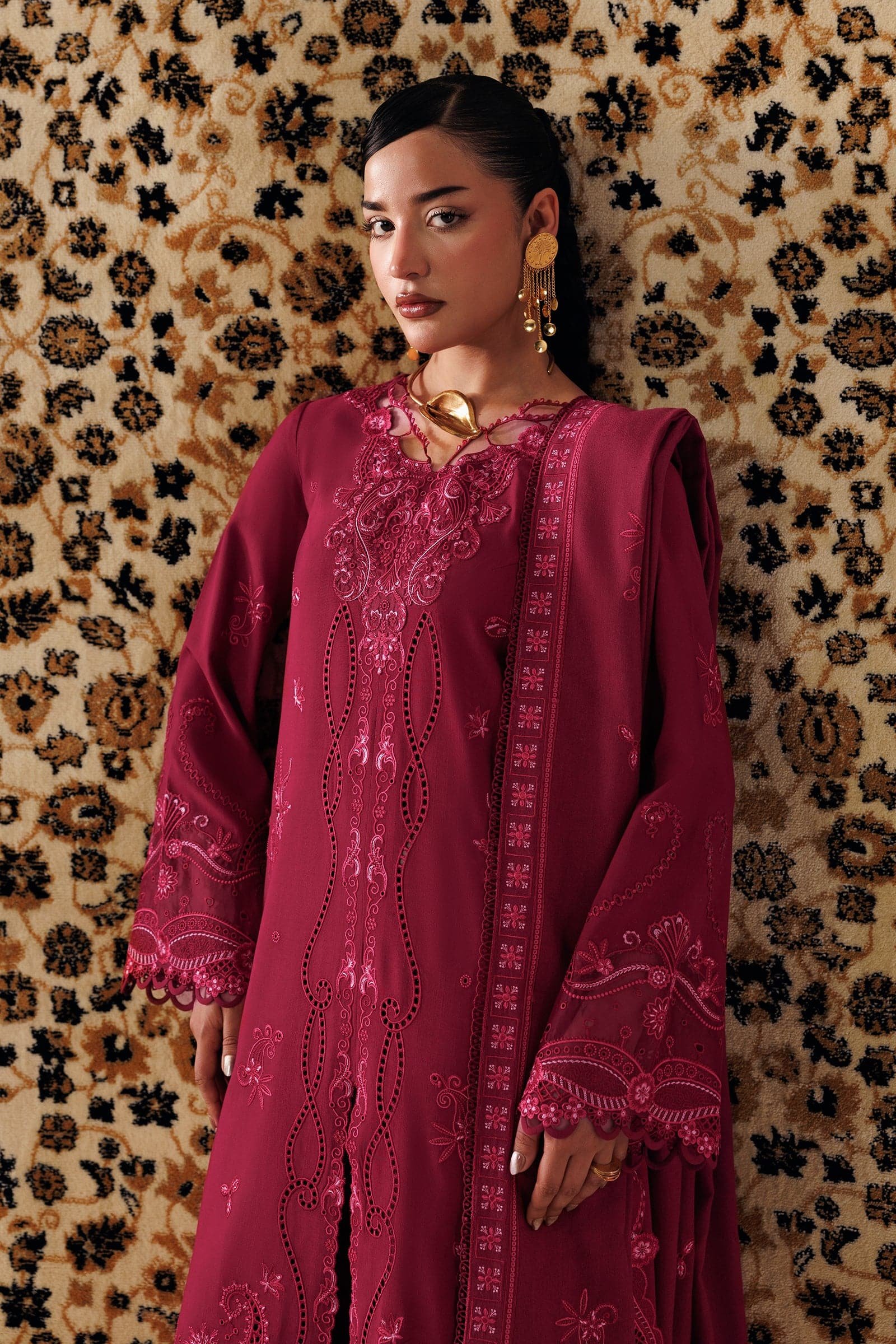 Qline Linen ’26 Qalamkar | QLW-02 ALEENA - Image 2