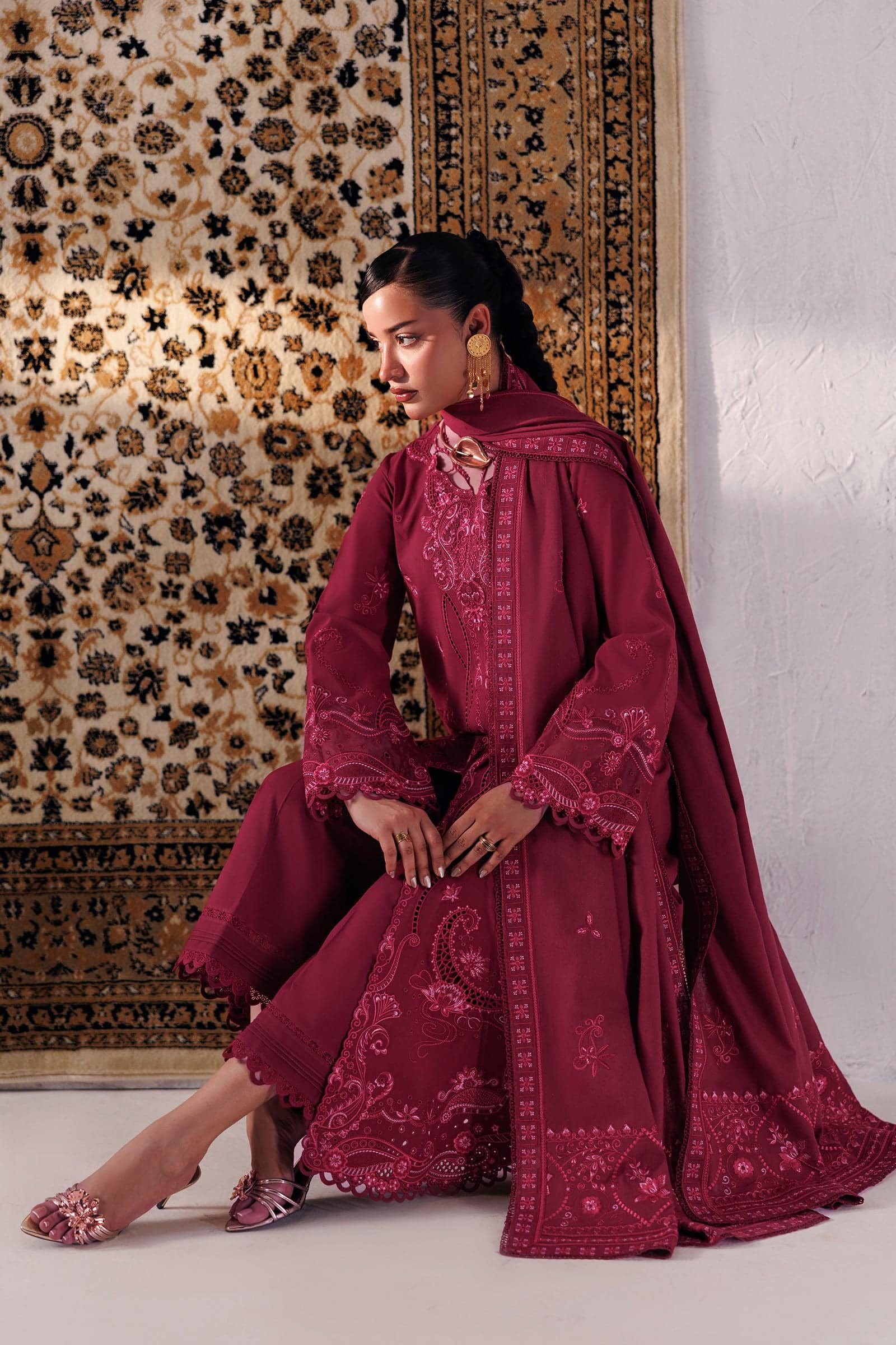 Qline Linen ’26 Qalamkar | QLW-02 ALEENA - Image 3