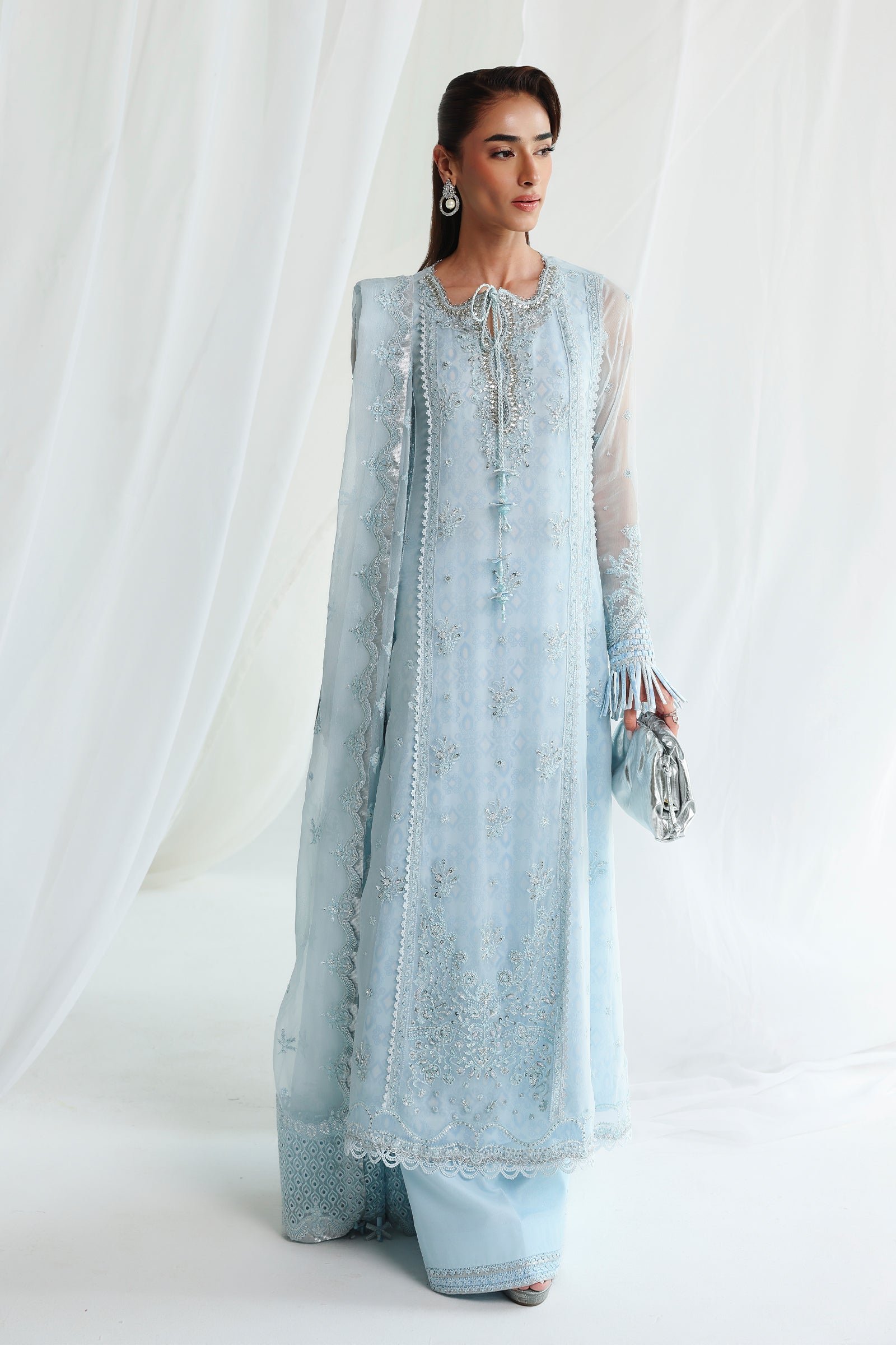 Qalamkar Chiffon Collection QCC-08 SONA - Image 4