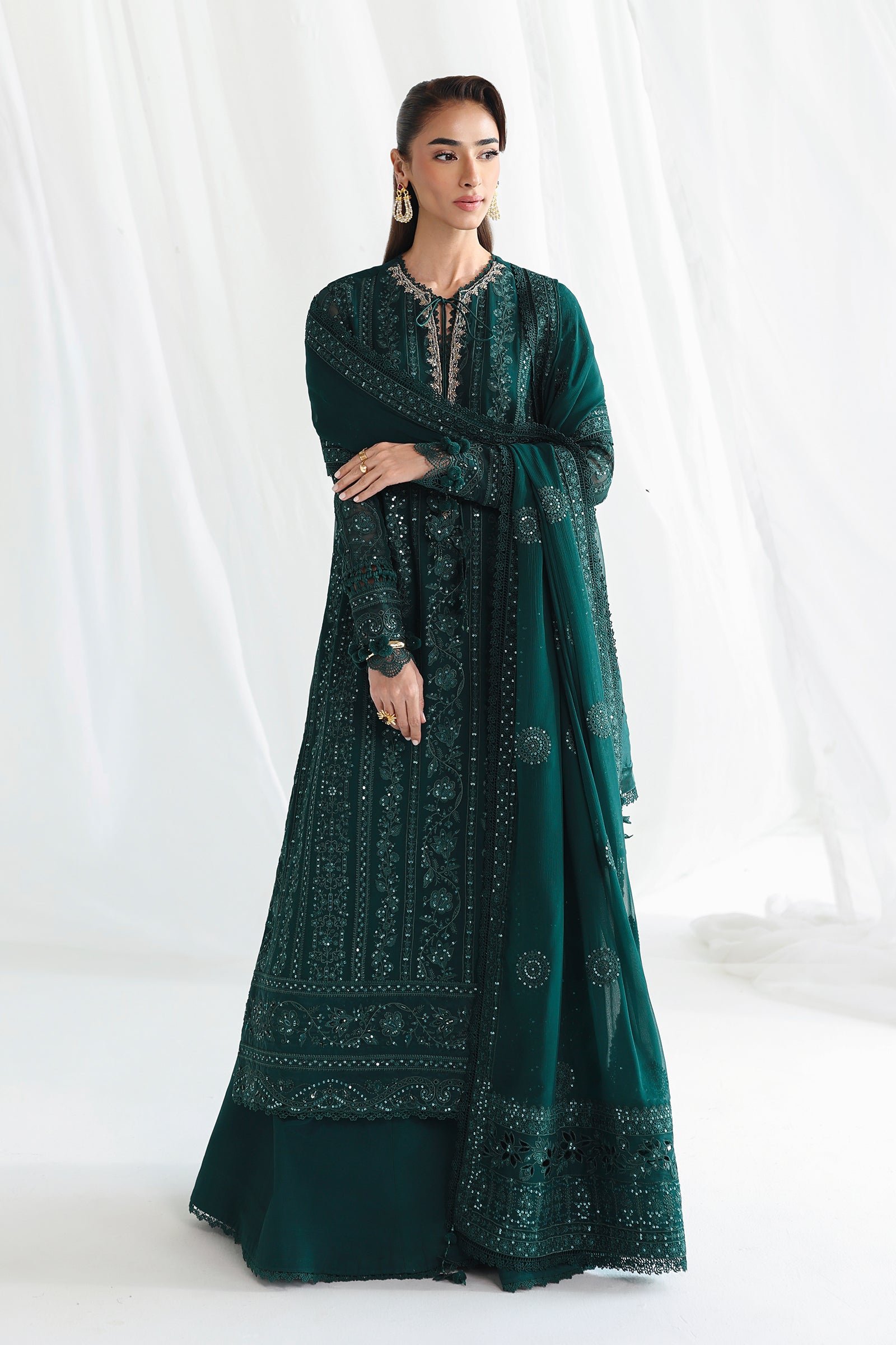 Qalamkar Chiffon Collection QCC-05 JANAAN - Image 3