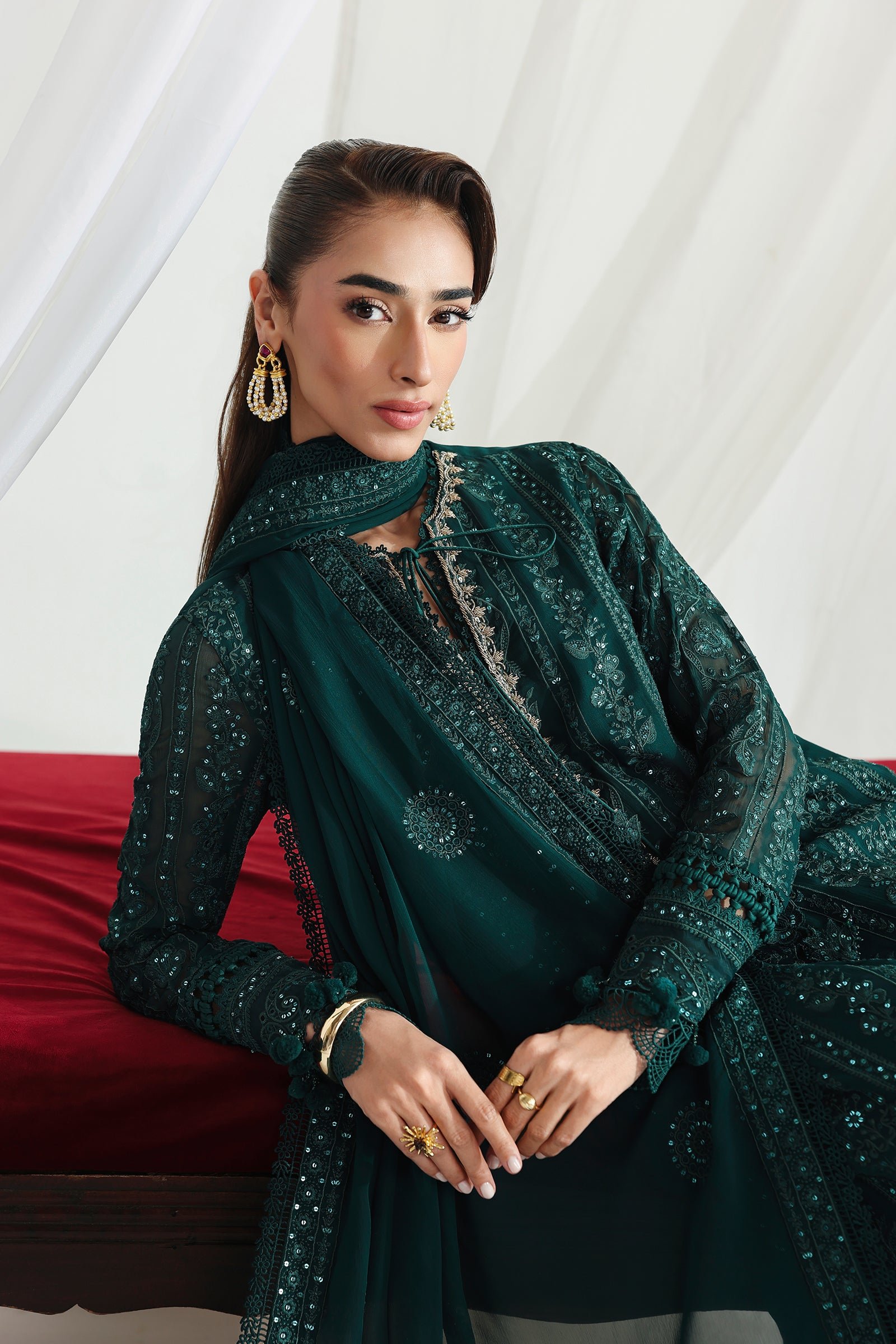 Qalamkar Chiffon Collection QCC-05 JANAAN