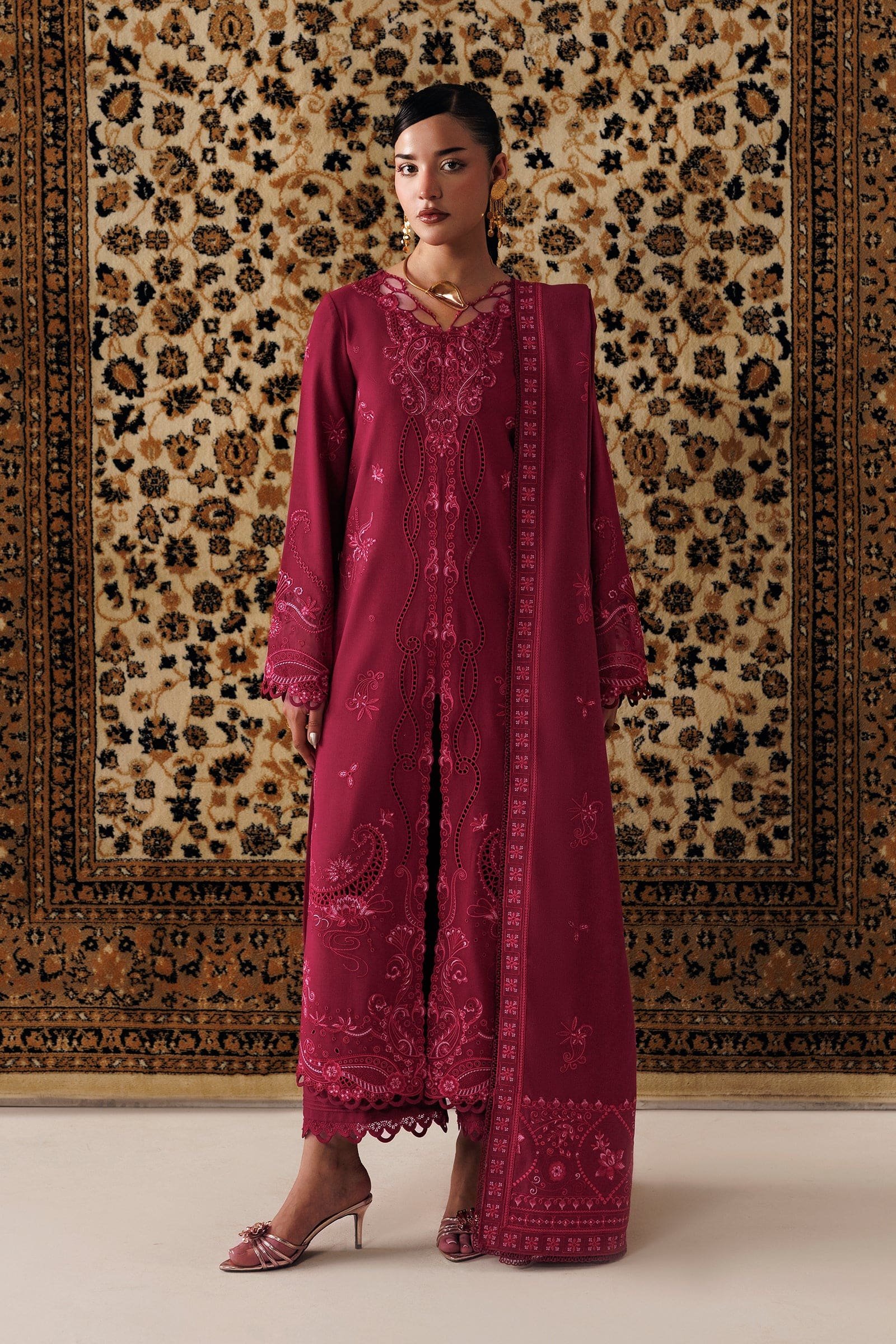Qline Linen ’26 Qalamkar | QLW-02 ALEENA - Image 4