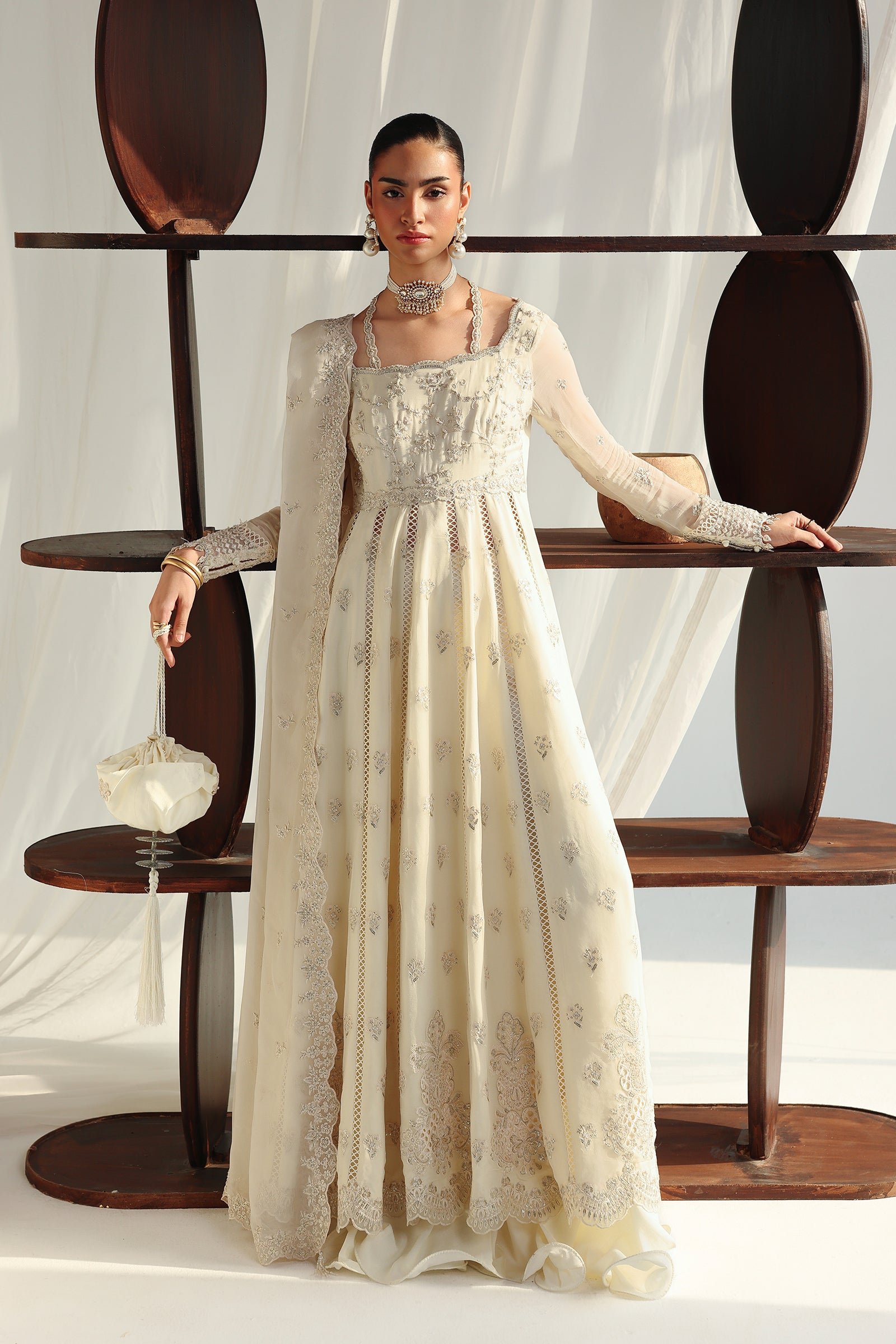 Qalamkar Chiffon Collection QCC-07 AMERA - Image 2