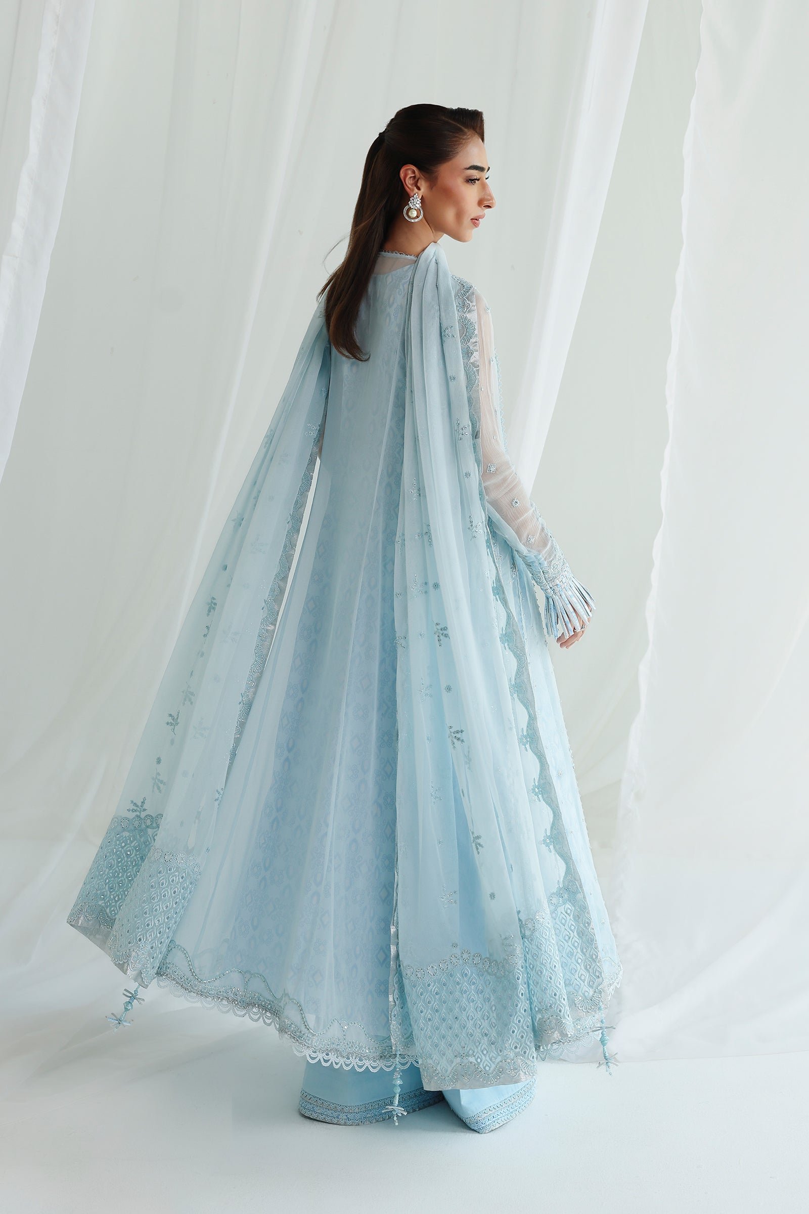 Qalamkar Chiffon Collection QCC-08 SONA - Image 5