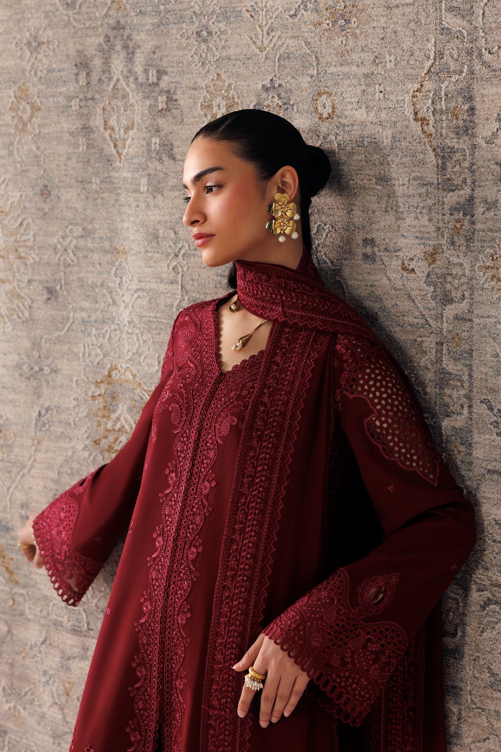 Qline Linen ’26 Qalamkar | QLW-08 NEIRAH