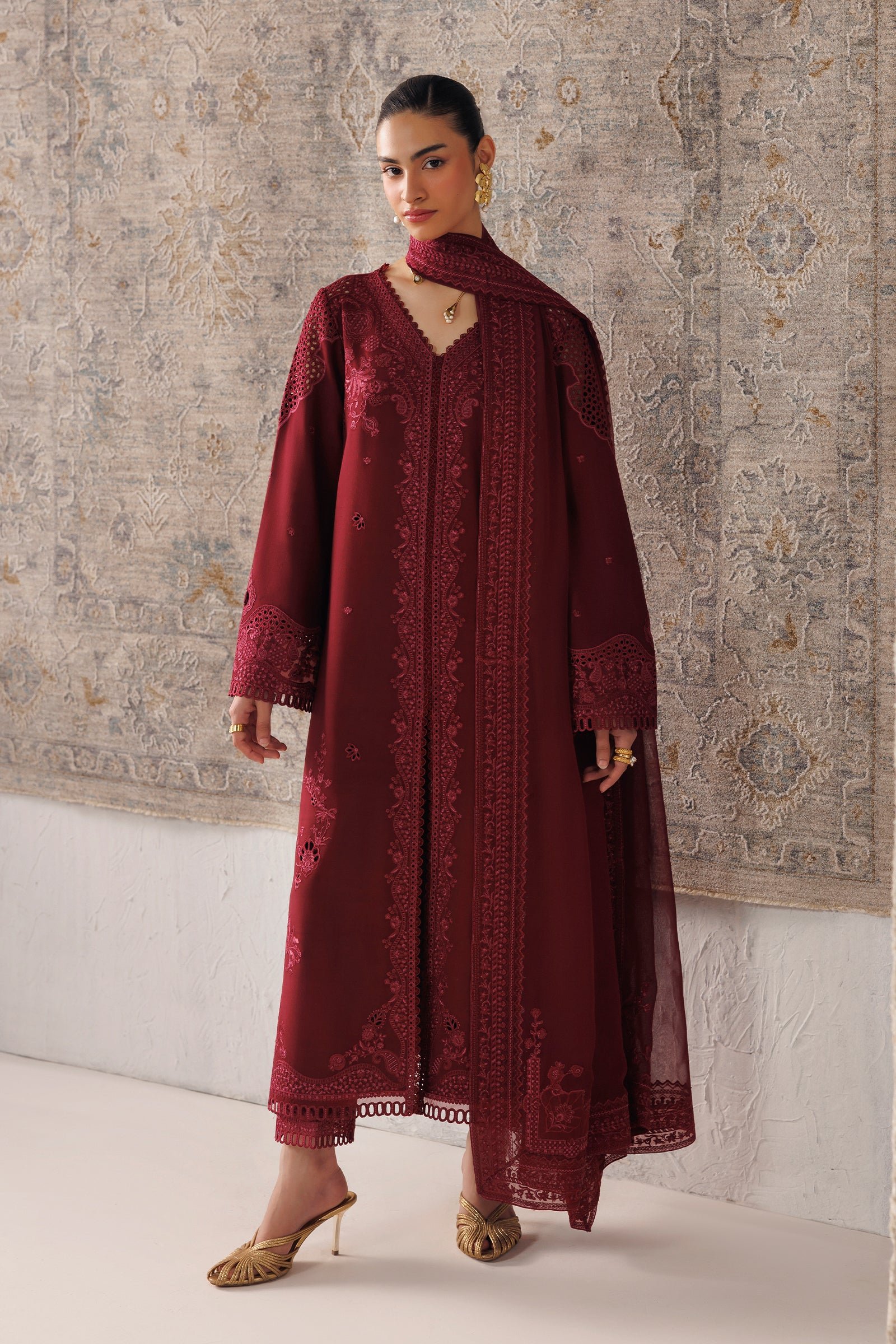 Qline Linen ’26 Qalamkar | QLW-08 NEIRAH - Image 3