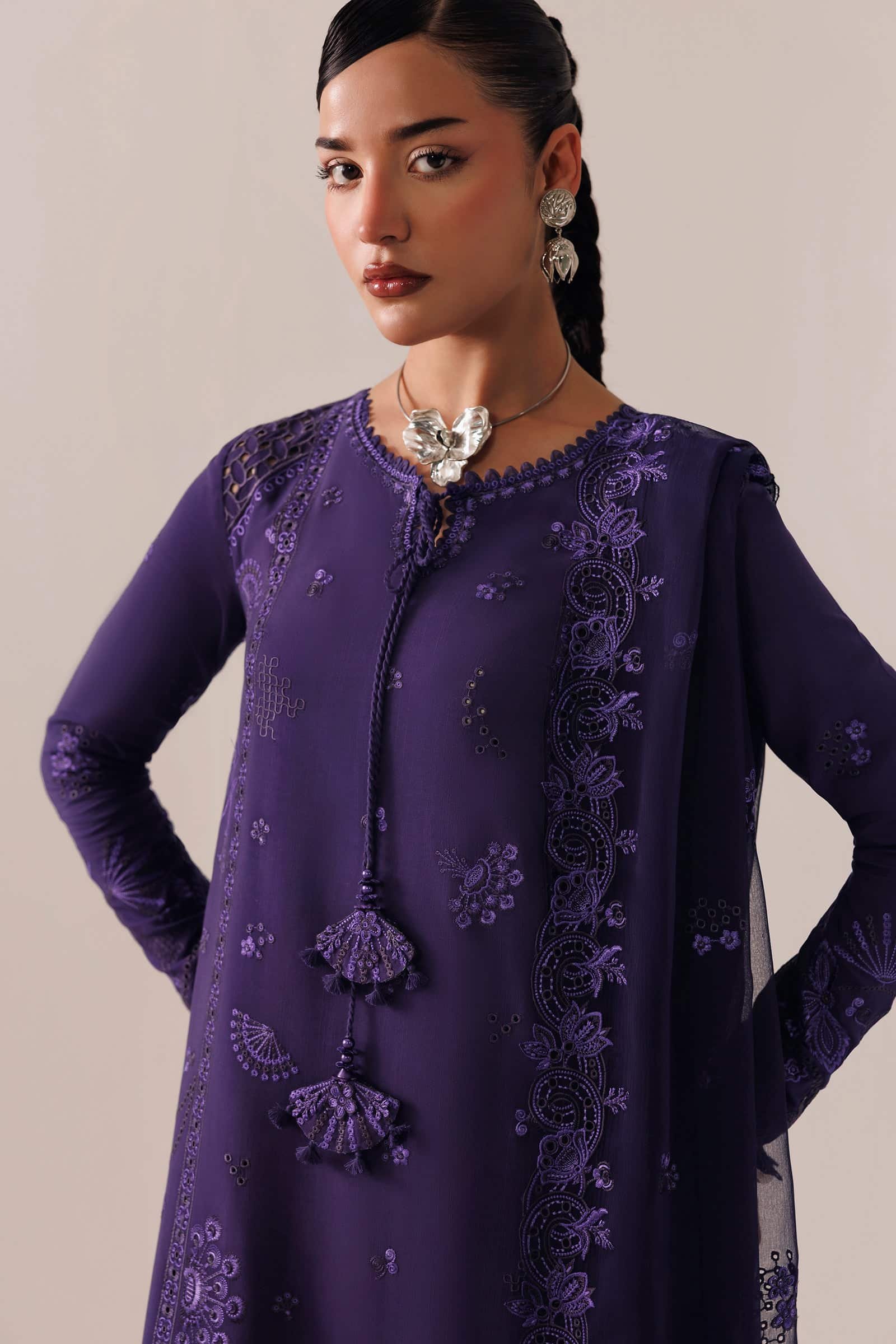 Qline Linen ’26 Qalamkar | QLW-05 ZEEMAL - Image 2