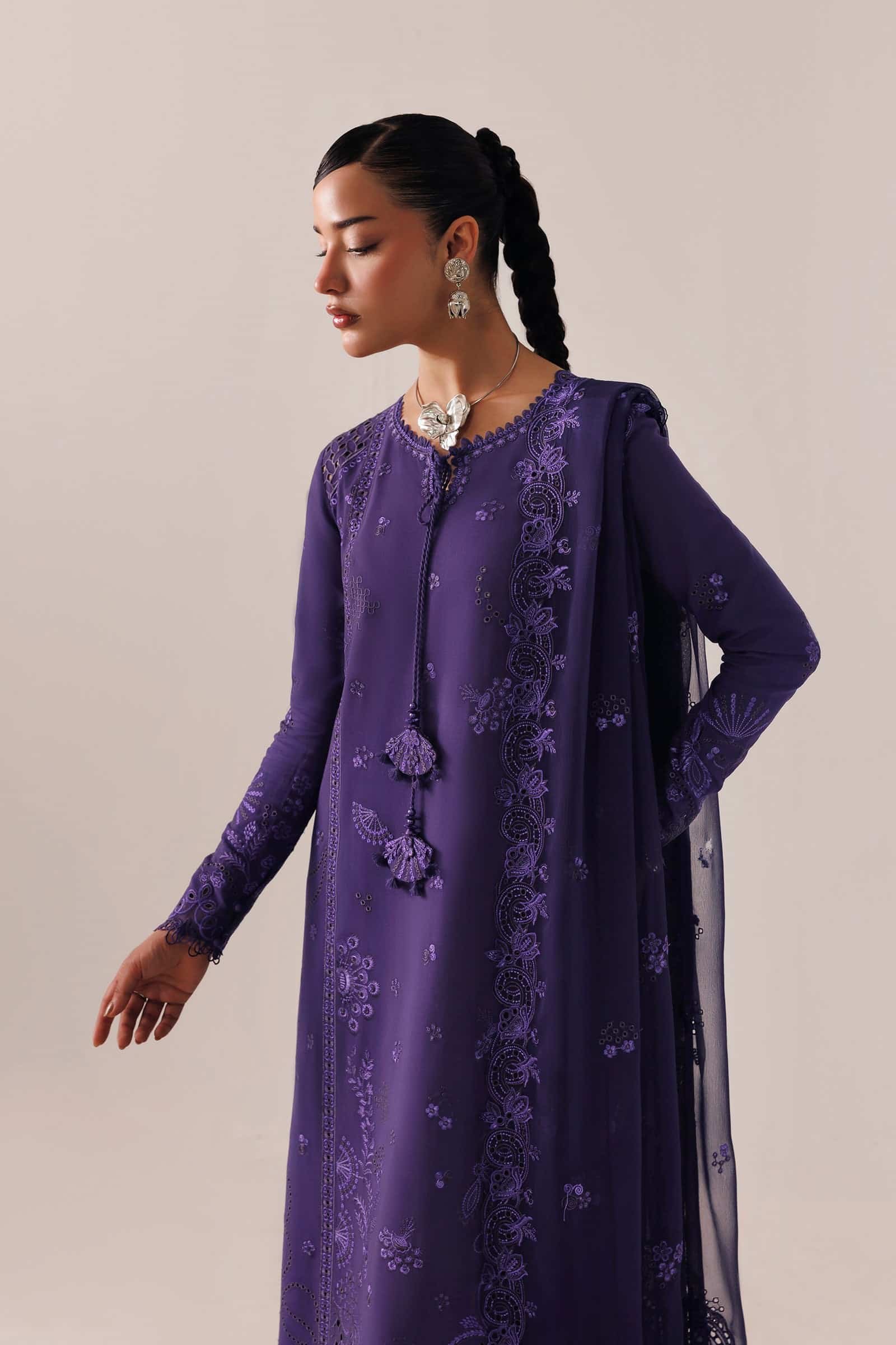 Qline Linen ’26 Qalamkar | QLW-05 ZEEMAL - Image 3