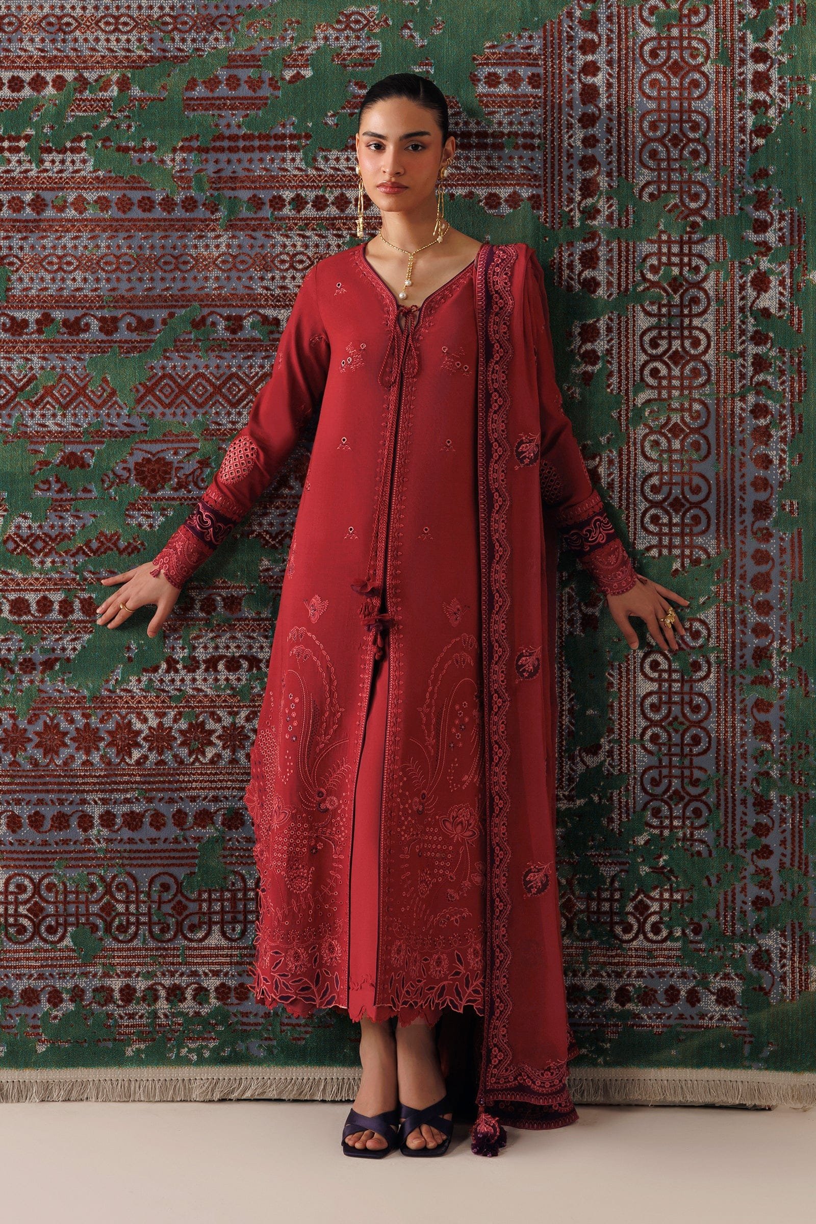 Qline Linen ’26 Qalamkar | QLW-03 ZAIRA - Image 3