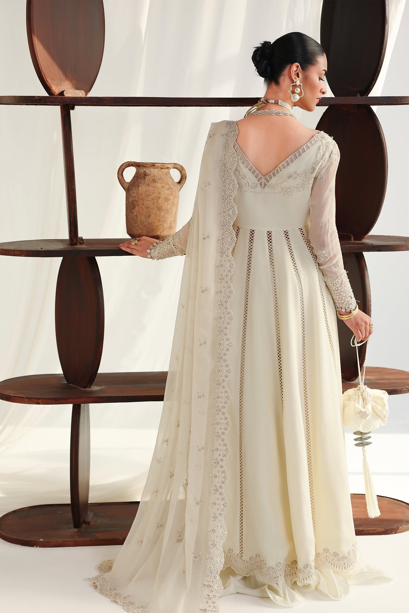 Qalamkar Chiffon Collection QCC-07 AMERA - Image 3