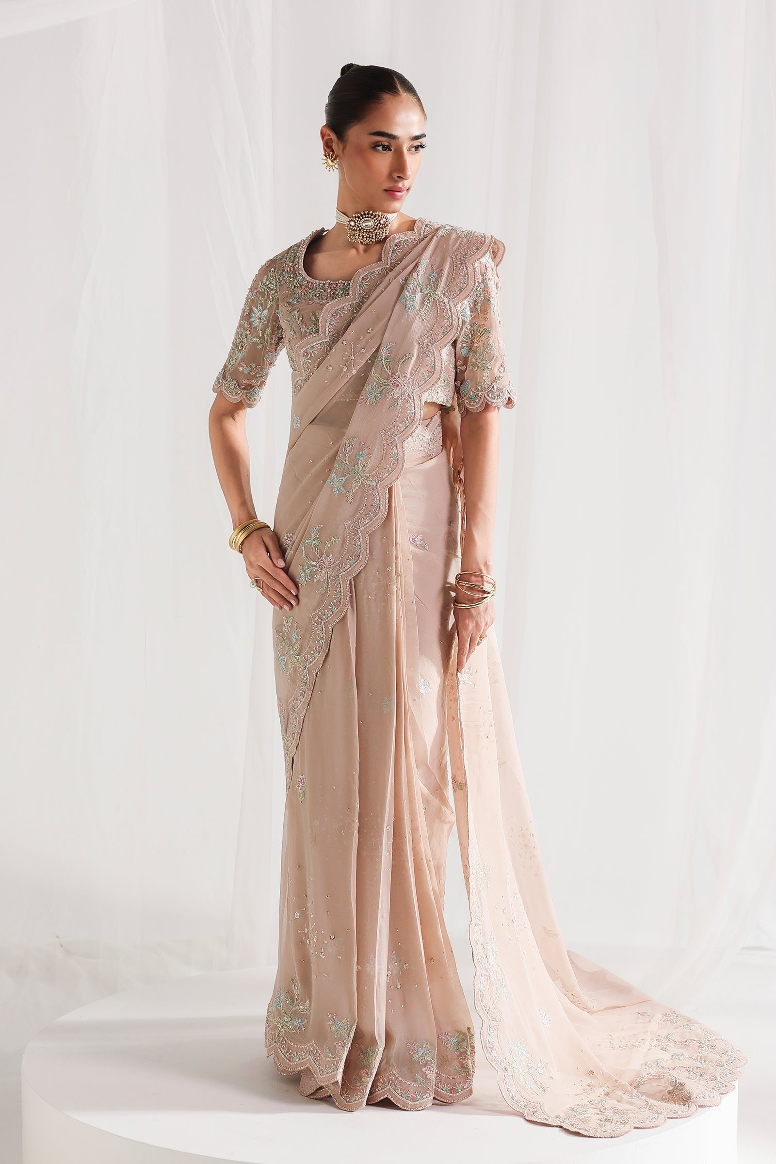 Qalamkar Chiffon Collection QCC-04 NOVERA - Image 2