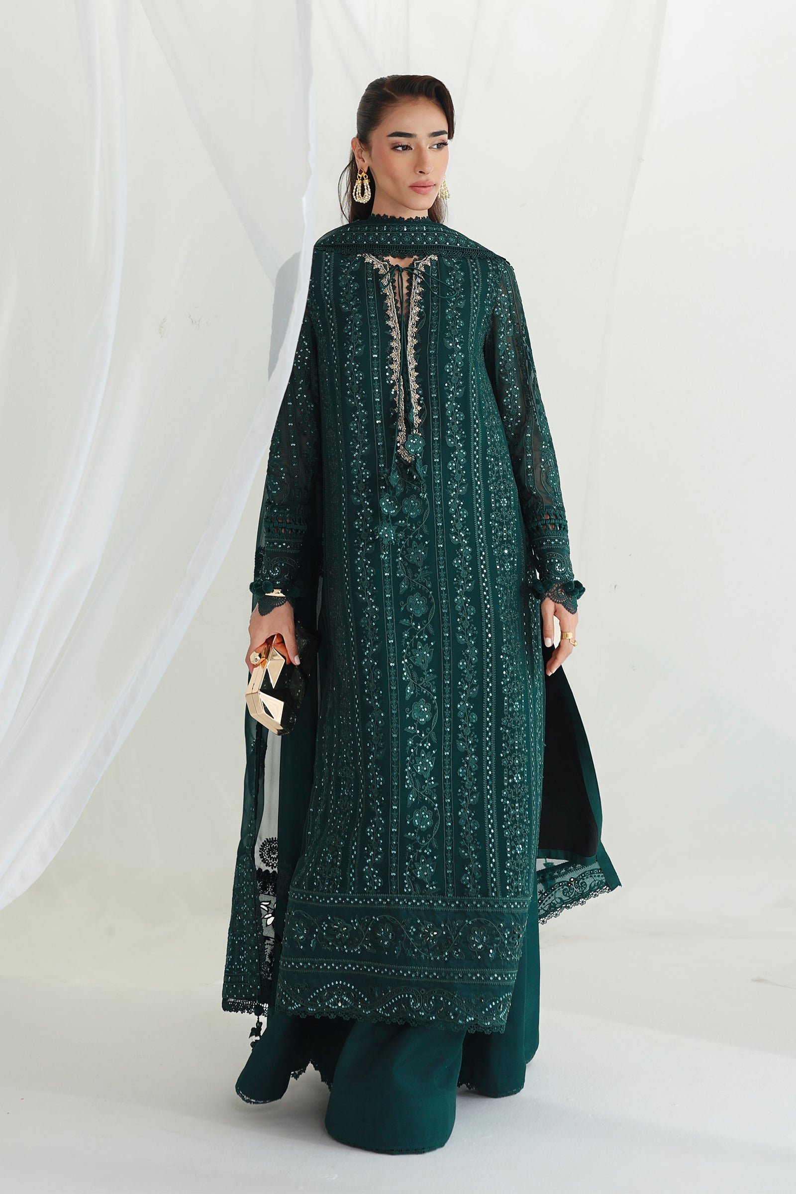 Qalamkar Chiffon Collection QCC-05 JANAAN - Image 4
