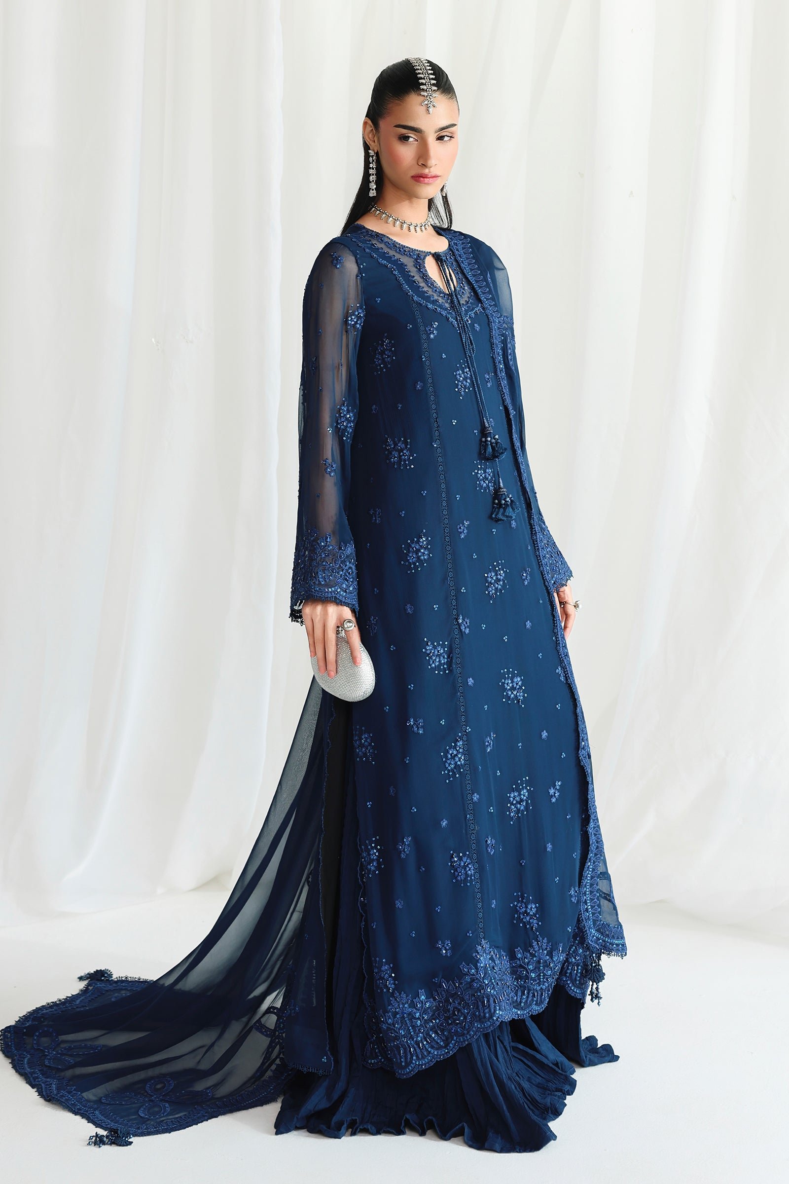 Qalamkar Chiffon Collection QCC-02 SHIREEN - Image 4
