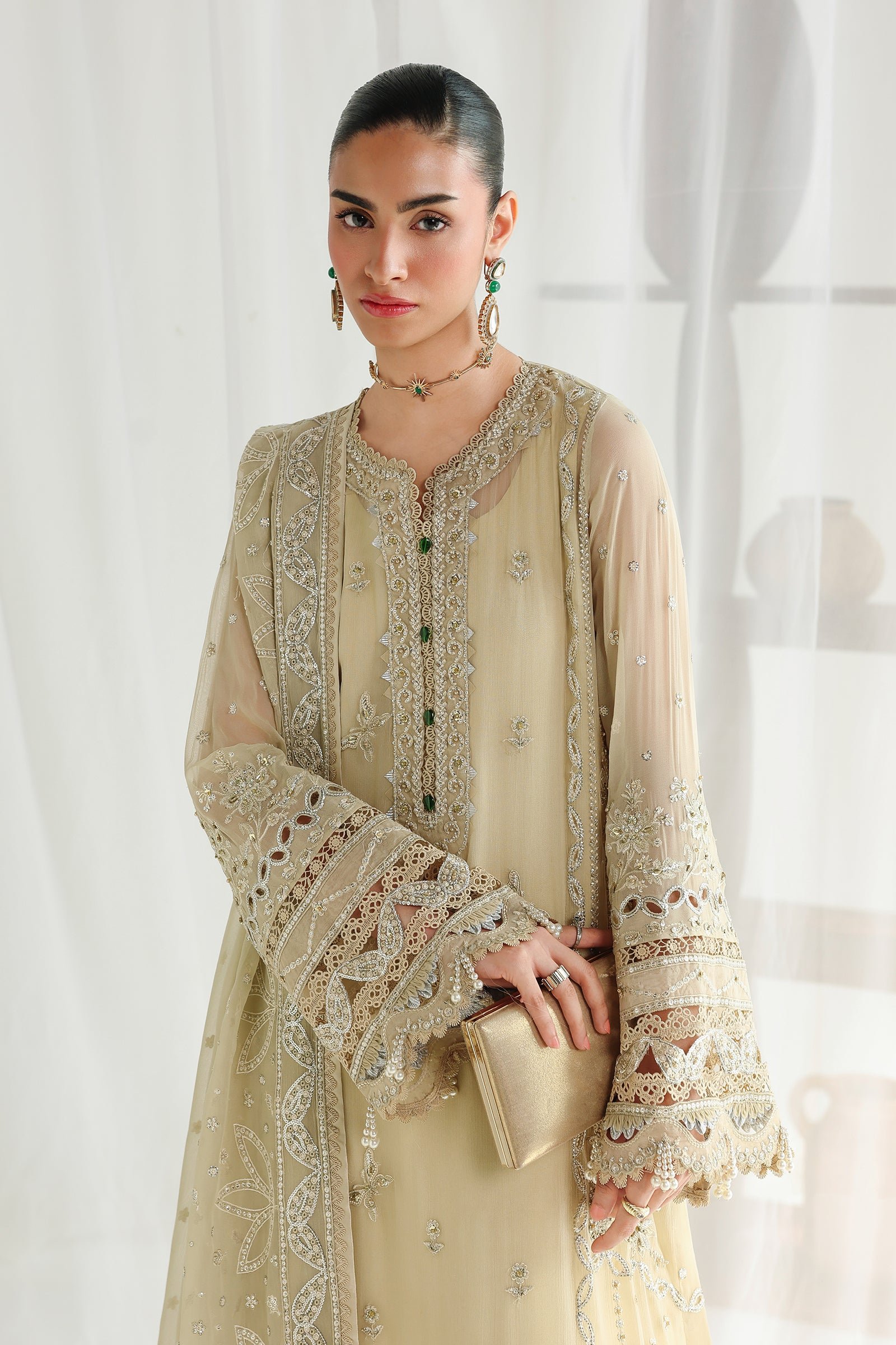Qalamkar Chiffon Collection QCC-01 DEENA - Image 3