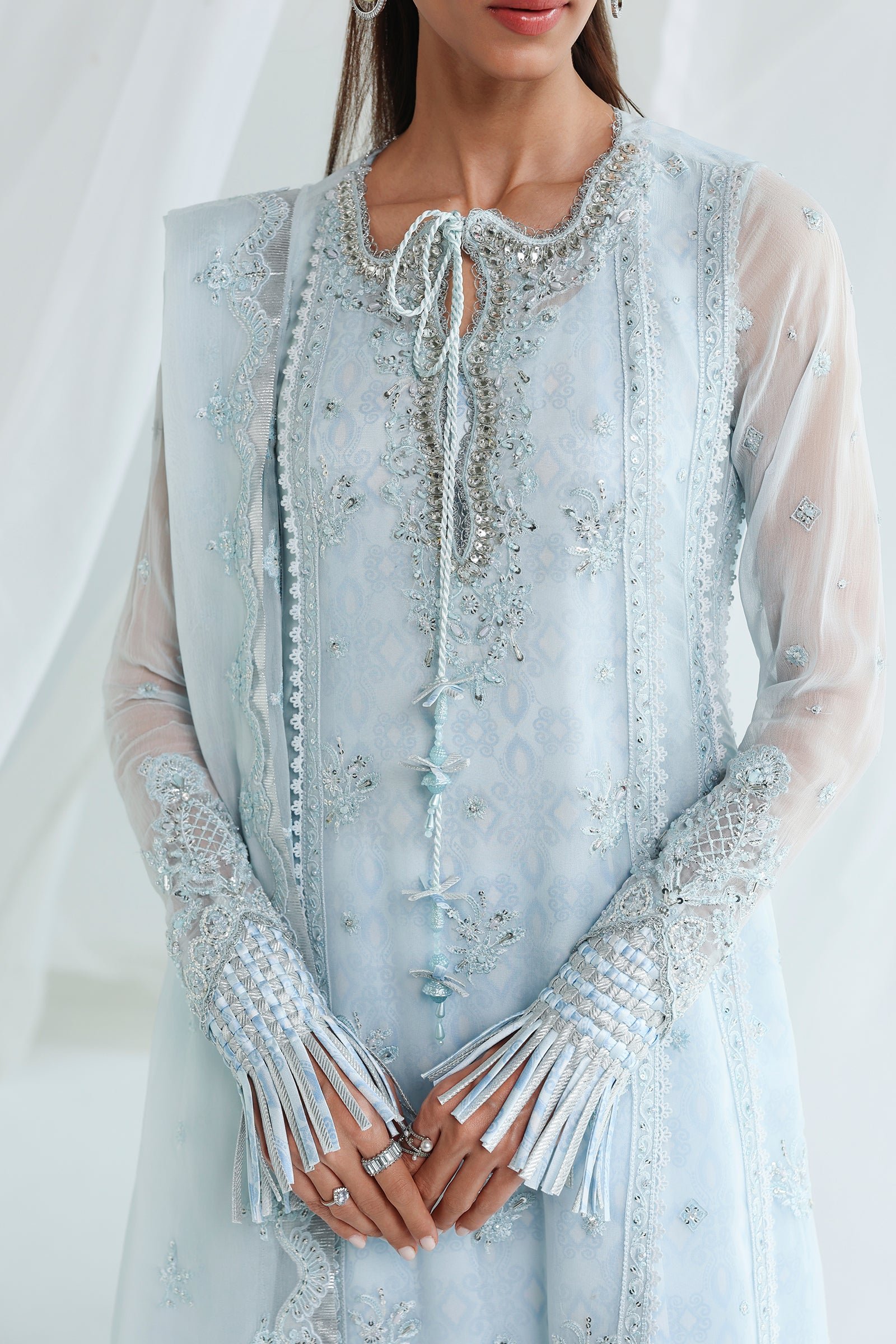 Qalamkar Chiffon Collection QCC-08 SONA - Image 3